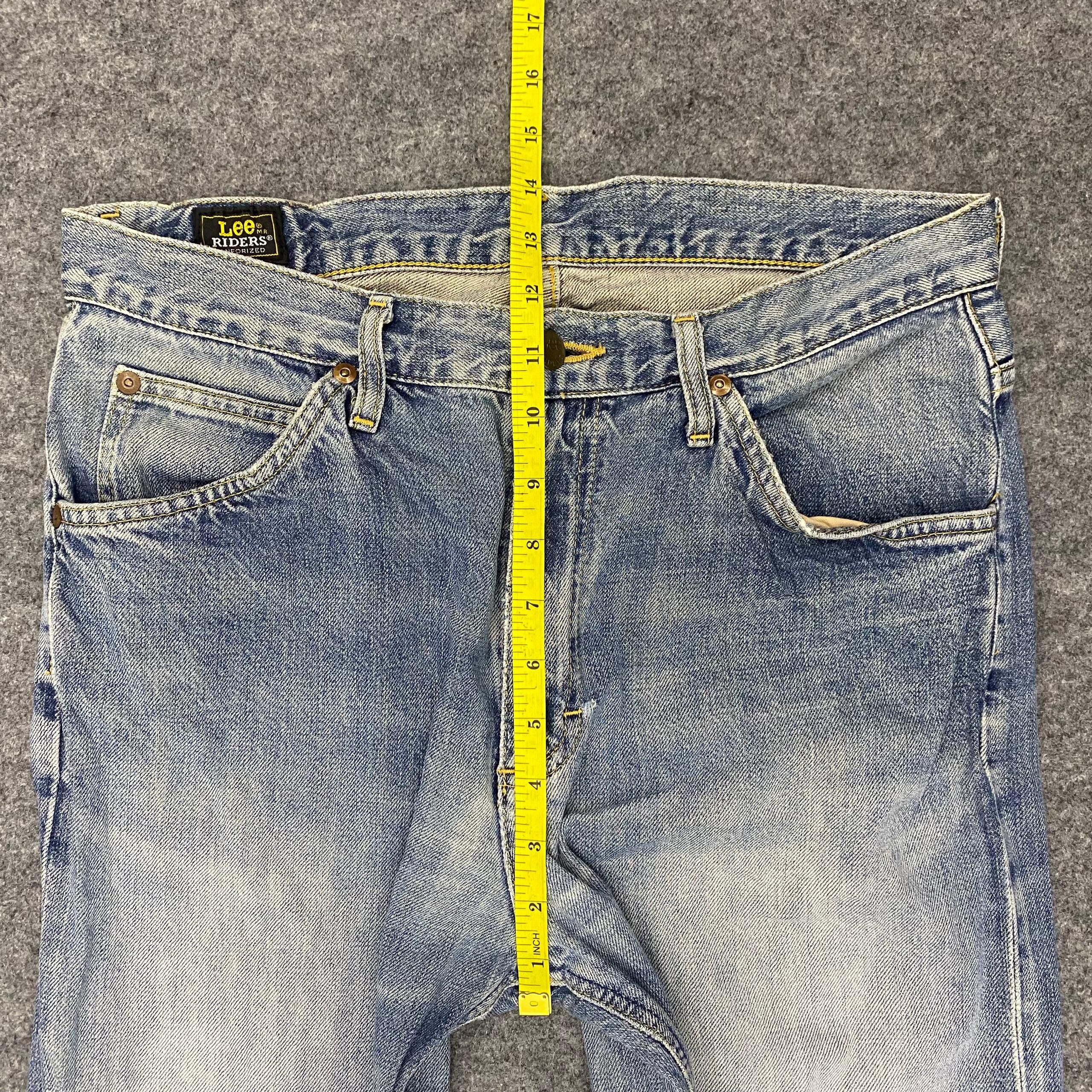 Japanese Brand 💥Best Offer💥Vintage Lee Riders Distressed Denim Size US 32 / EU 48 - 8 Thumbnail