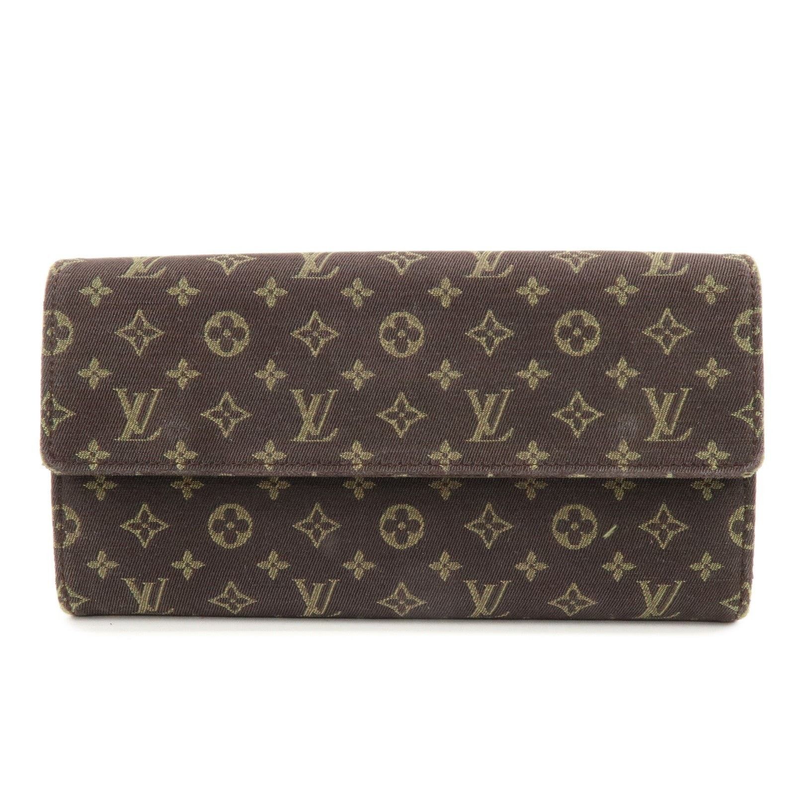 Louis Vuitton Louis Vuitton Monogram Mini Lin Canvas Long Wallet Brown Size ONE SIZE - 1 Thumbnail