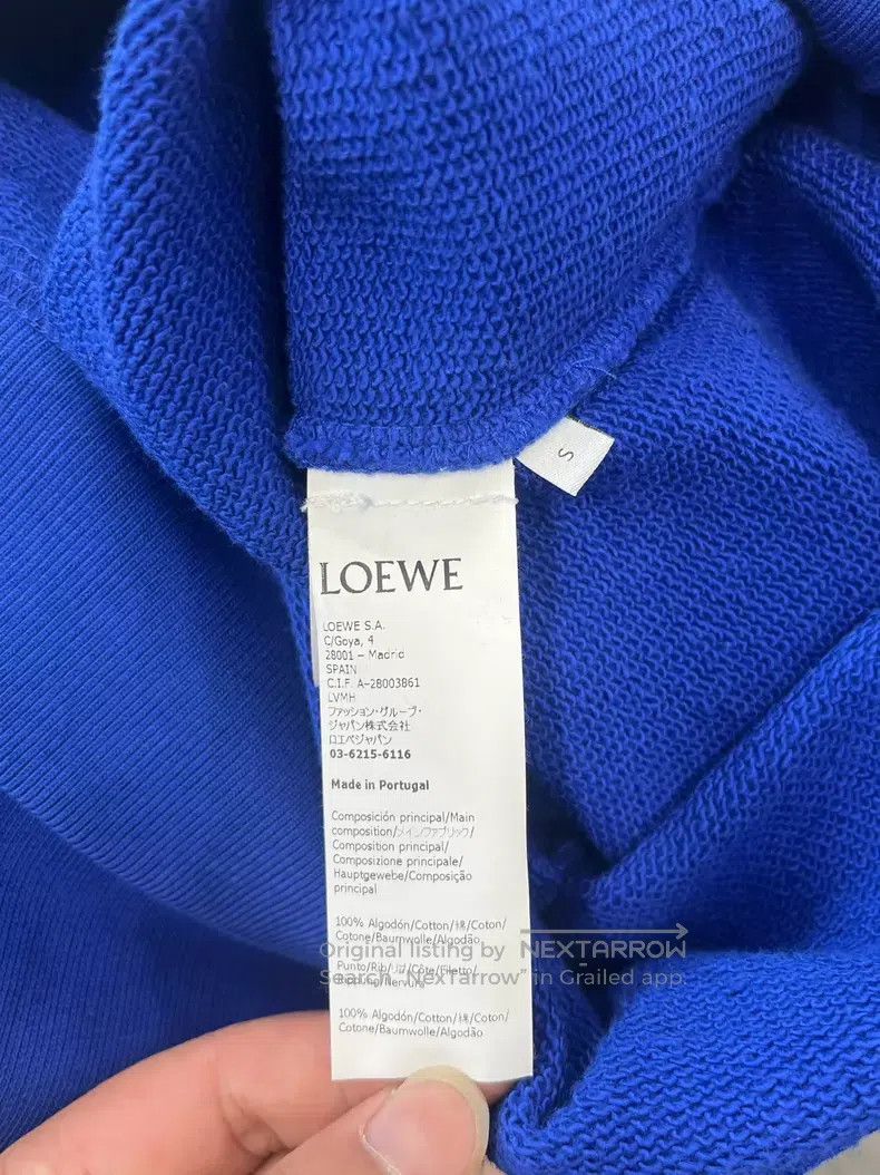 Loewe Loewe Blue Embroidered Letter Logo Sweatshirt Size S / US 4 / IT 40 - 5 Thumbnail