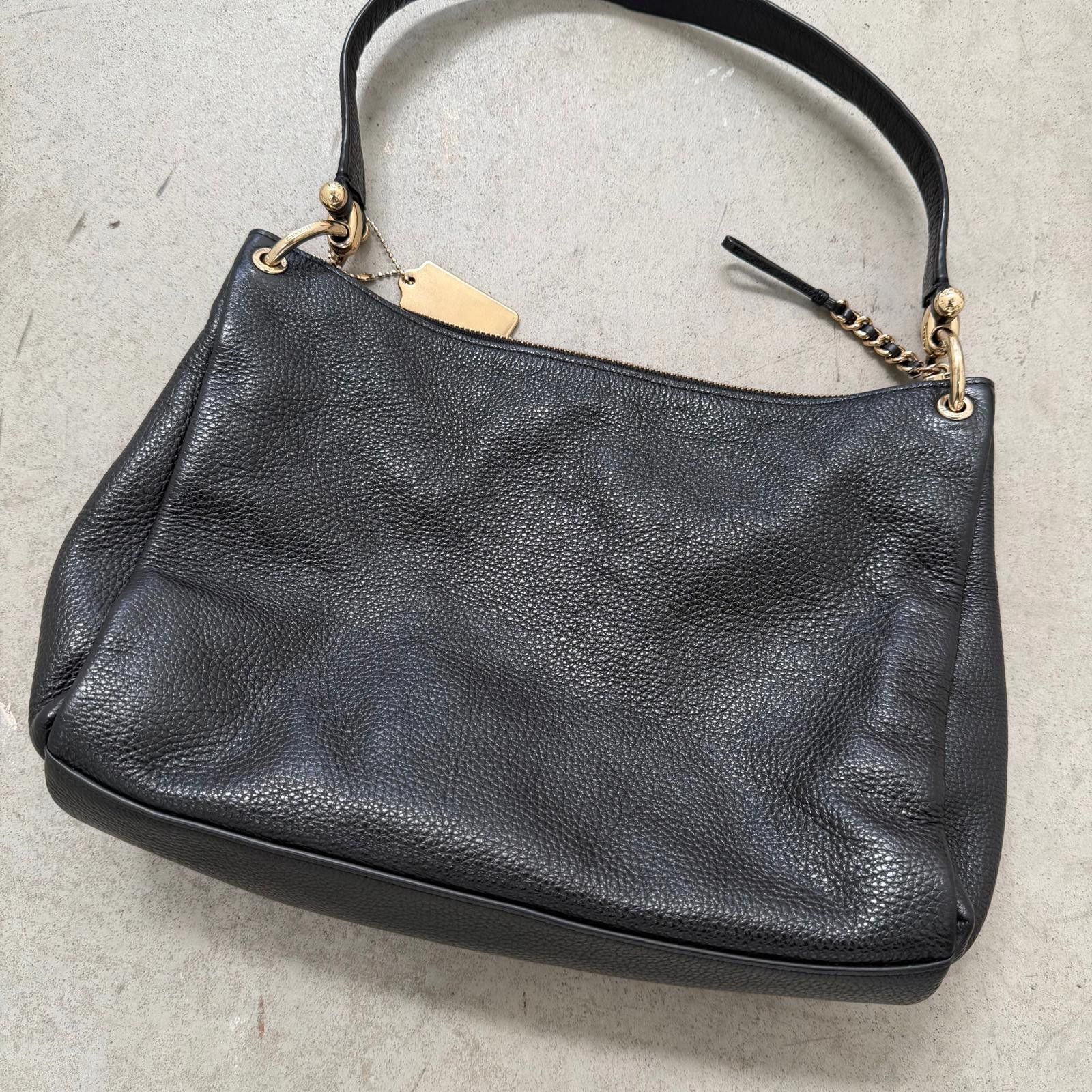 Coach Coach 2Way Mia Pebbled Leather Shoulder Bag Black Size ONE SIZE - 5 Thumbnail