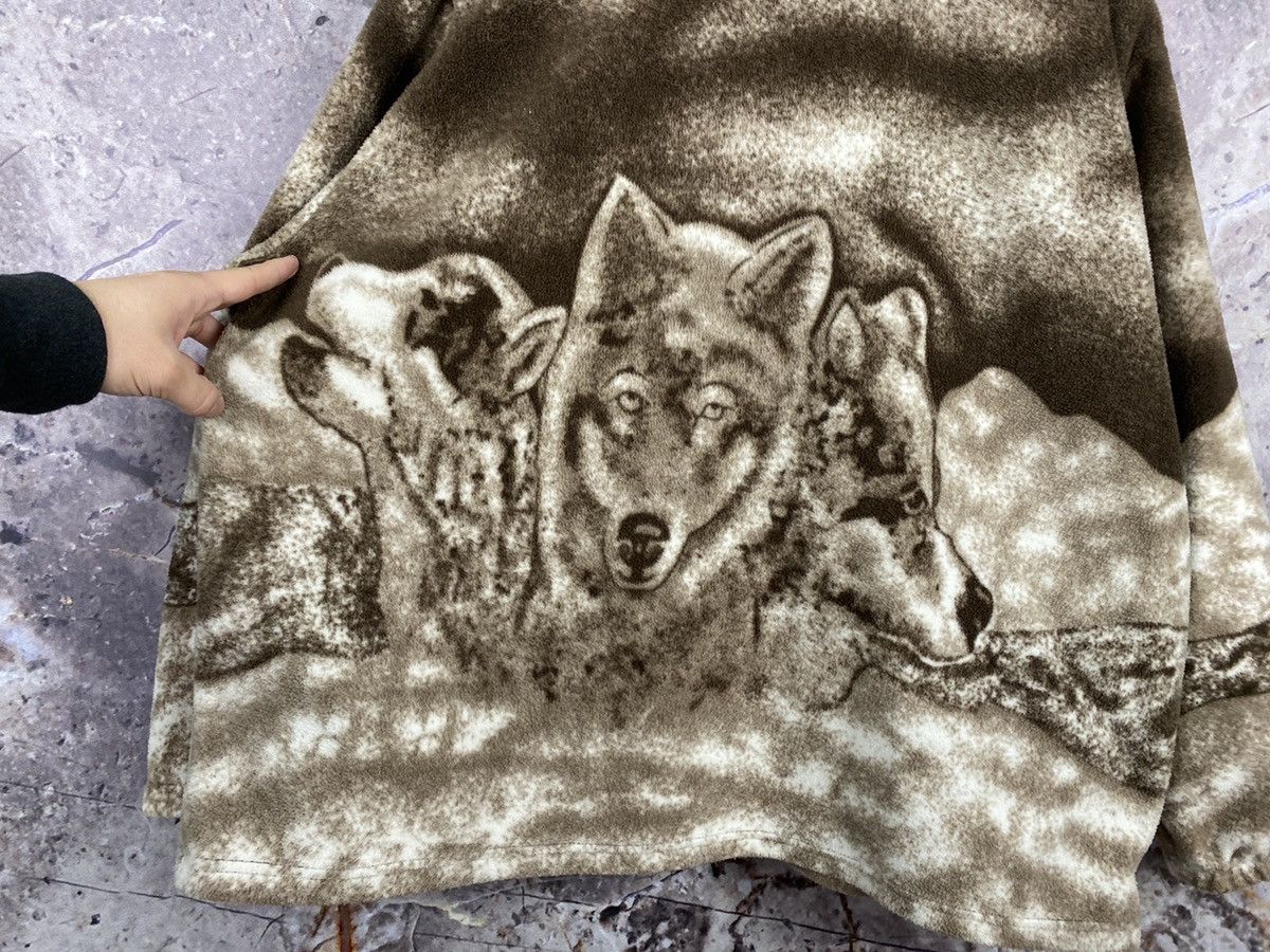 Vintage Men’s Fleece Jacket Wolf Vintage Streetwear Size XL Size US XL / EU 56 / 4 - 13 Thumbnail