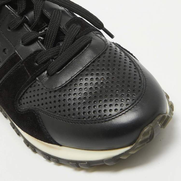 Louis Vuitton Louis Vuitton Black Perforated Run Away Sneakers Size US 6.5 / EU 39-40 - 7 Thumbnail