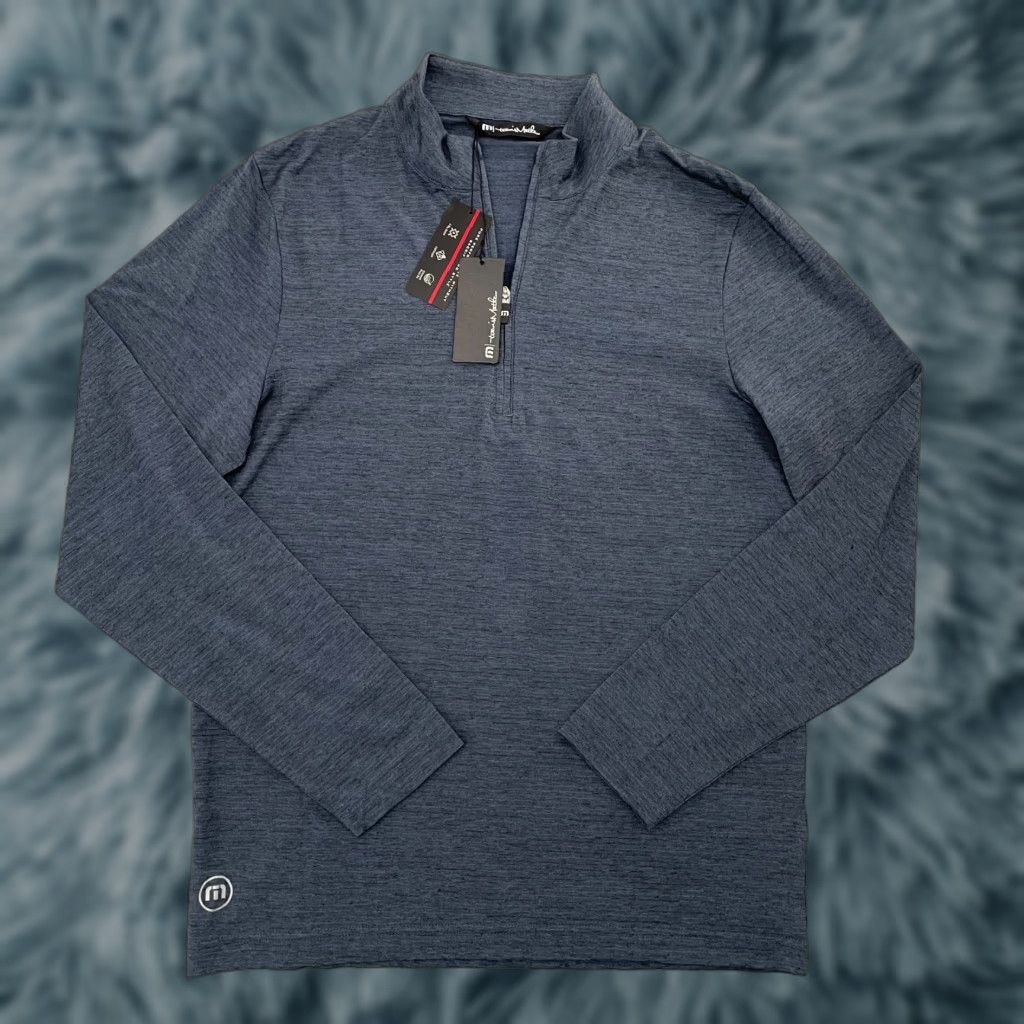 TravisMathew Travis Mathew Jacket Adult Small Blue Havasu 1/4 Zip Pullover Performance Golf Jacket Shirt Windbreaker Men S Blue 1/4 Zip Size US S / EU 44-46 / 1 - 1 Thumbnail