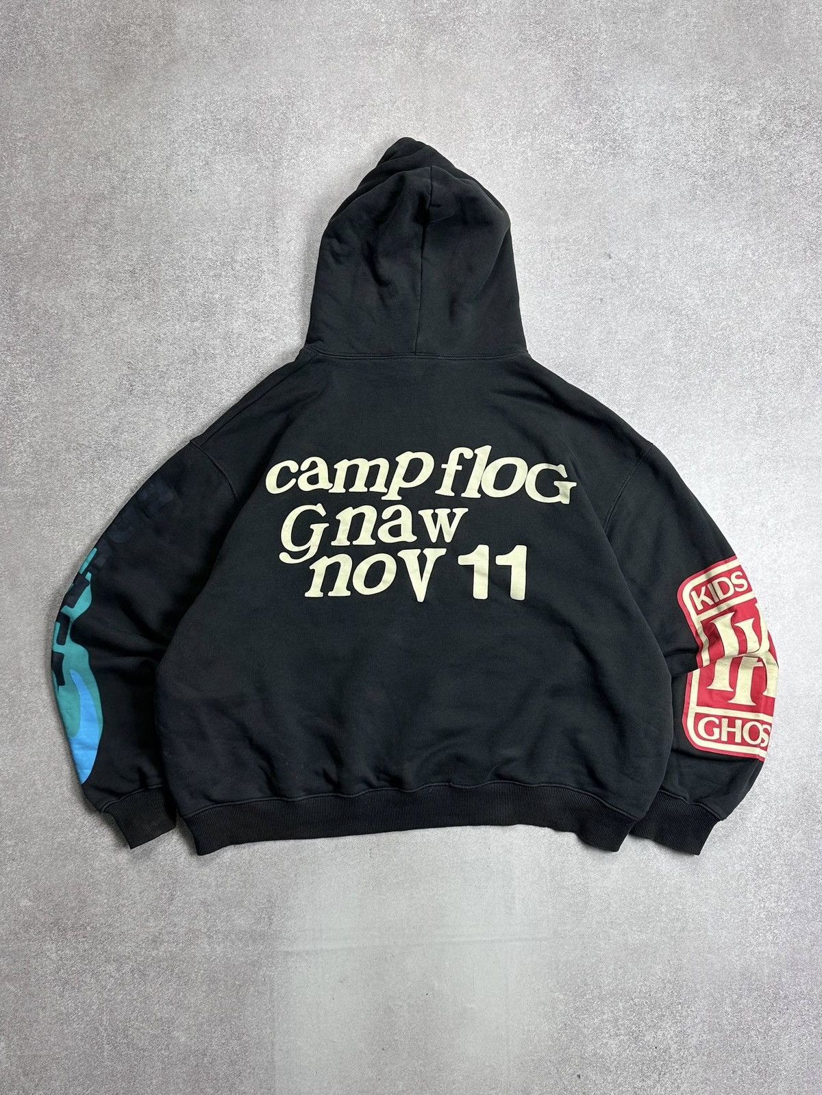 Vintage Kanye West Kid Kudy Kids See Ghost Boxy Hoodie L Size US L / EU 52-54 / 3 - 13 Thumbnail