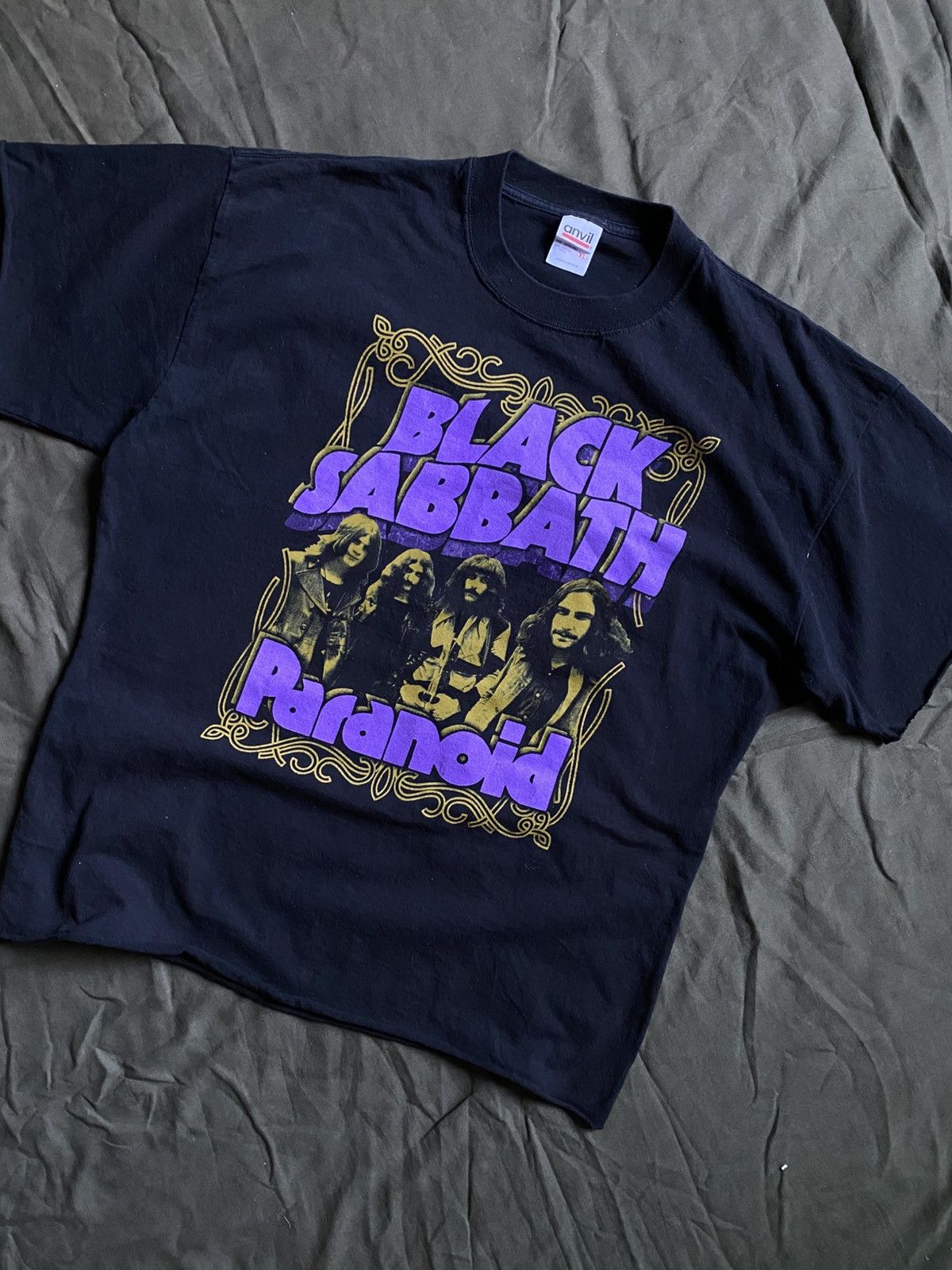 Band Tees × Vintage Black Sabbath Ozzy Osbourne Paranoid 00’s Vintage Custom Tee Size US XL / EU 56 / 4 - 3 Thumbnail