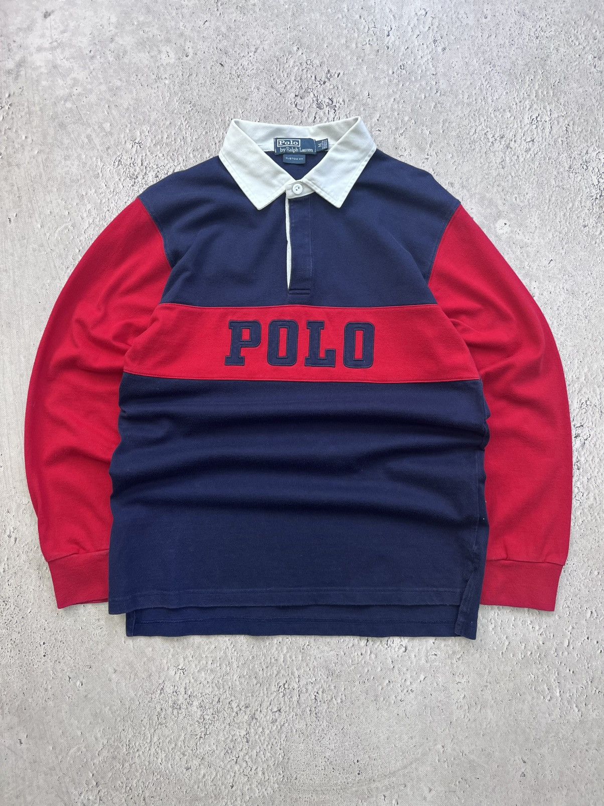 Gant × Polo Ralph Lauren Vintage polo Ralph Lauren y2k Rugby Striped Boxy Shirt Size US M / EU 48-50 / 2 - 1 Thumbnail