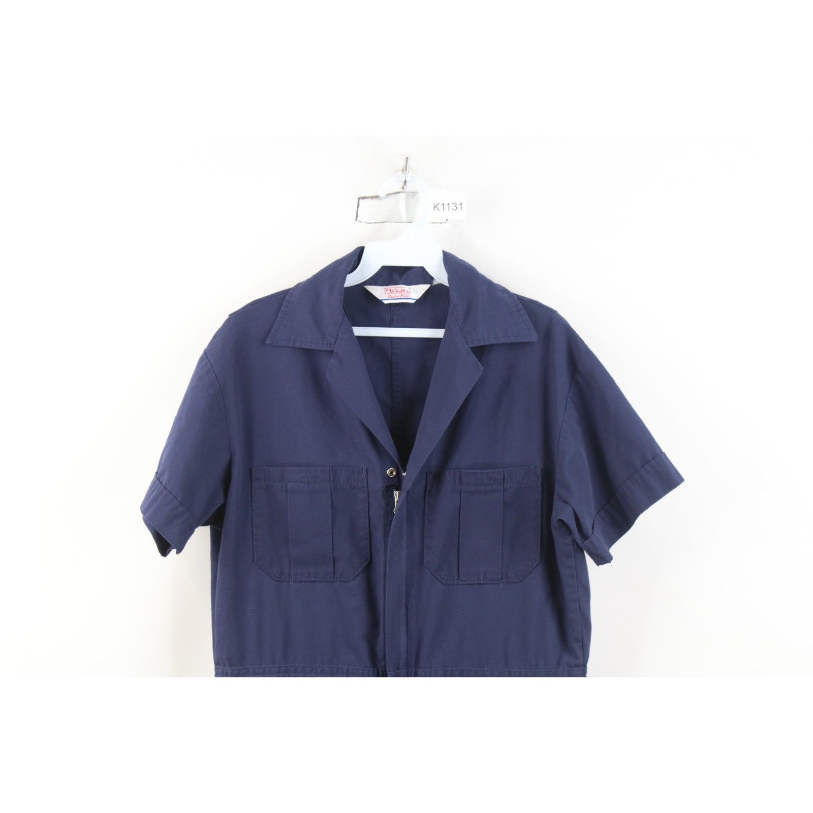 Walls Vintage 80s 90s Walls Master Made Short Sleeve Coveralls Size US S / EU 44-46 / 1 - 2 Thumbnail