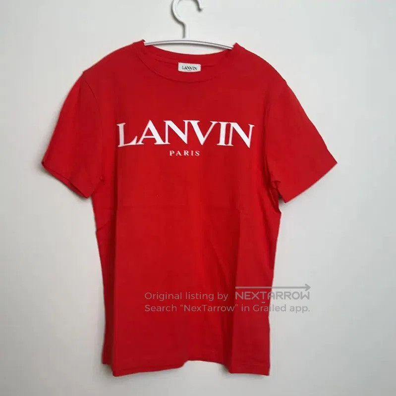 Lanvin Red Cotton Men's T-Shirt .