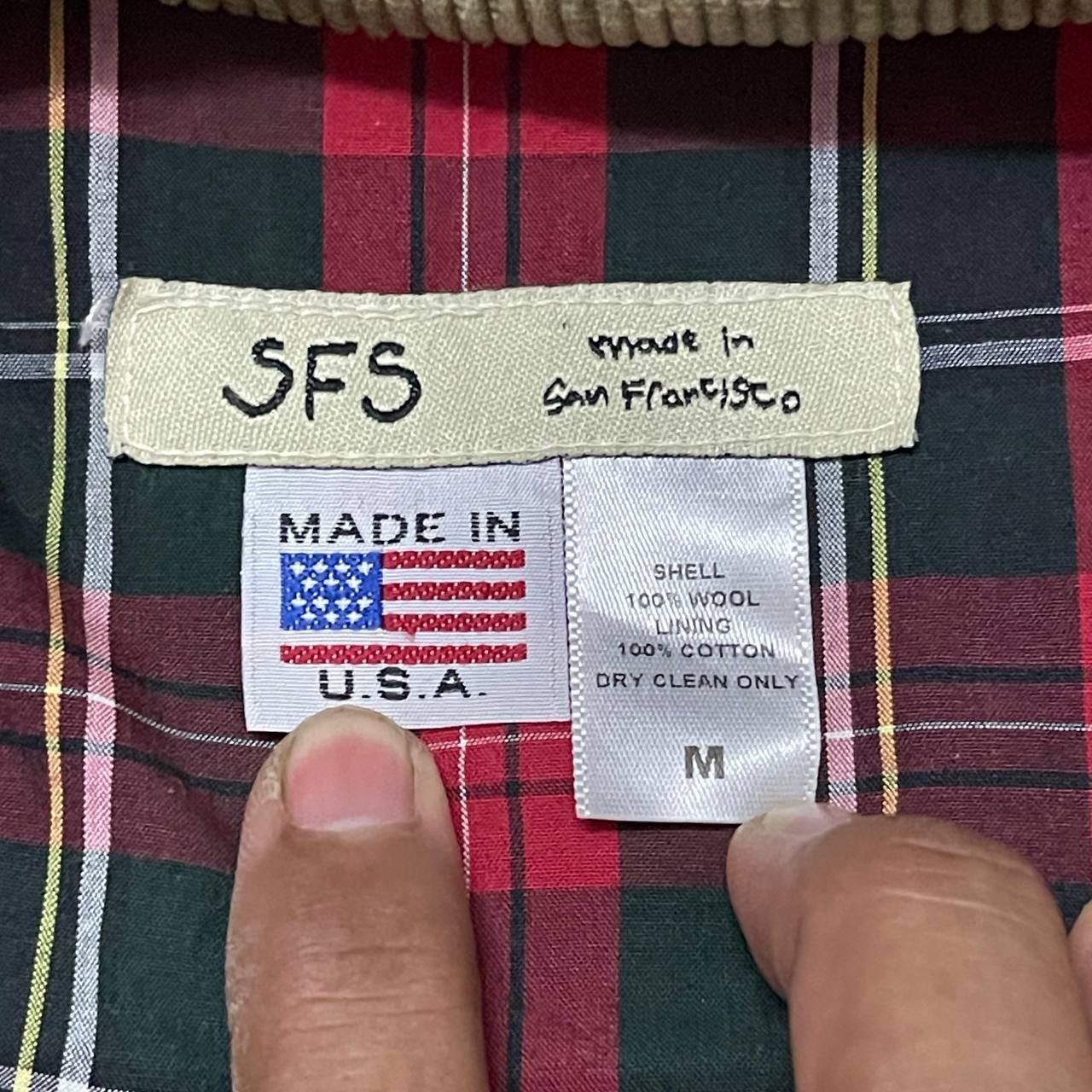 Vintage Vintage SFS Wool Jacket Made in USA Size US M / EU 48-50 / 2 - 9 Thumbnail