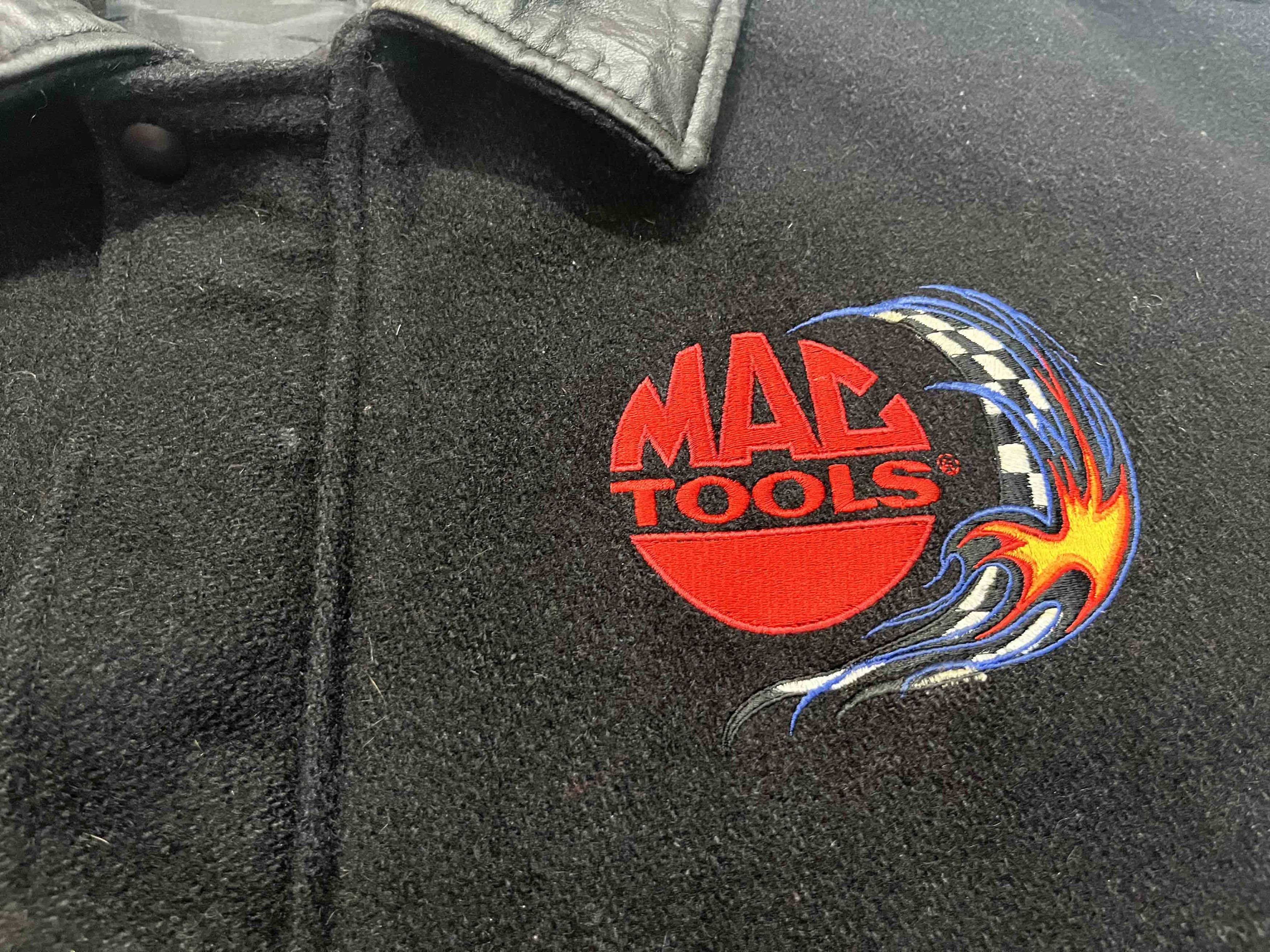 Vintage Vintage Identiy Mac Tools Racing Leather Bomber Jacket Size US L / EU 52-54 / 3 - 2 Thumbnail