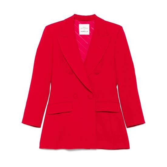 Marella MARELLA Women Suit Jackets 312 WAISTED 003 RED Size XS / US 0-2 / IT 36-38 - 1 Thumbnail