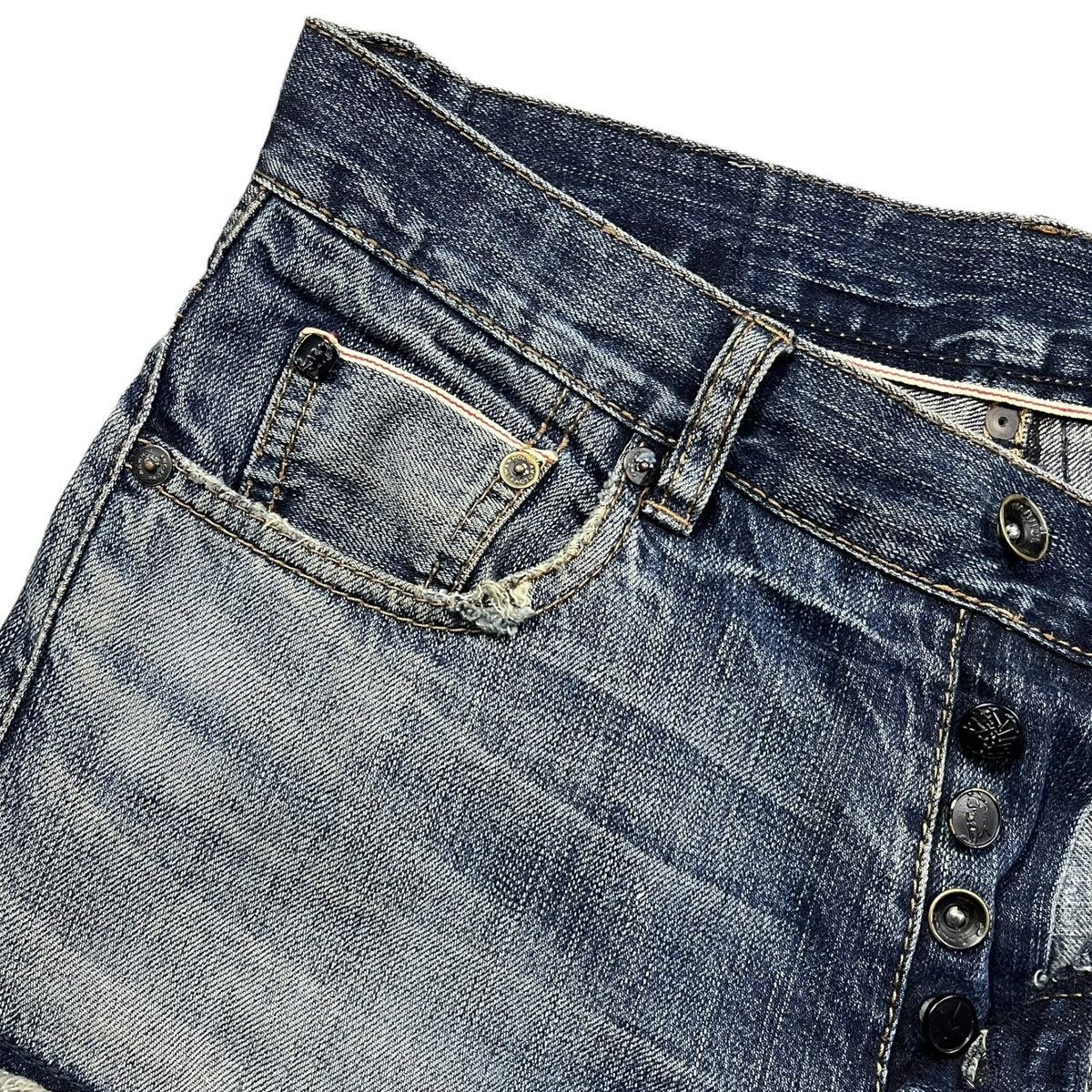 Andy Warhol × Levi's Limited Rare Andy Warhol X Levi’s Patchwork Selvedge Denim Size US 28 / EU 44 - 4 Thumbnail