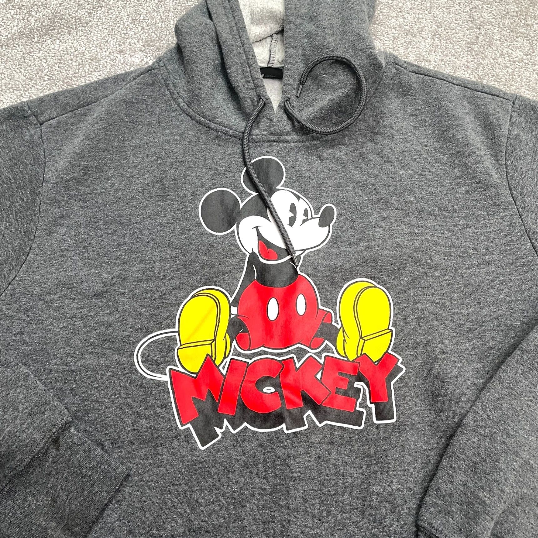 Disney Disney Mickey Mouse Pullover Hoodie Mens L Gray Graphic Sweatshirt Size US L / EU 52-54 / 3 - 3 Thumbnail