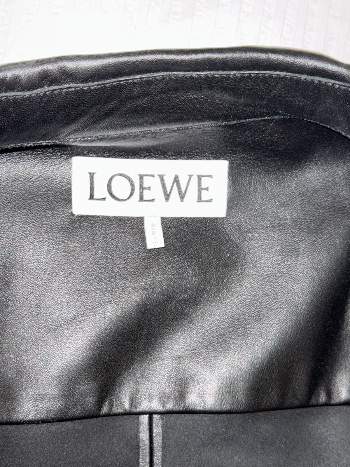Loewe Loewe Black Leather Jacket Size US M / EU 48-50 / 2 - 8 Thumbnail