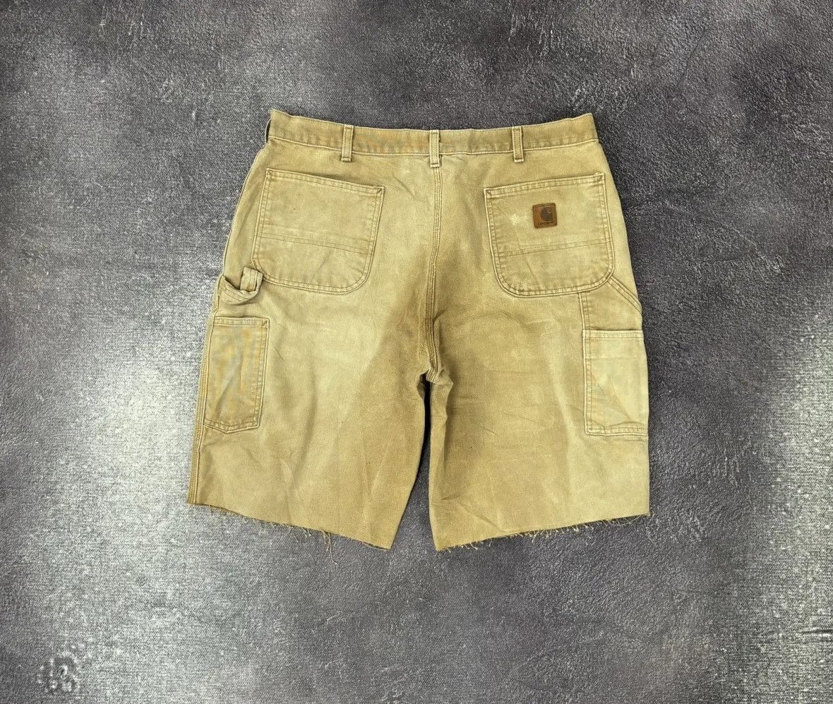 Carhartt × Vintage Vintage Carhartt Faded Hype Denim Baggy Shorts Jorts Size US 38 / EU 54 - 1 Thumbnail
