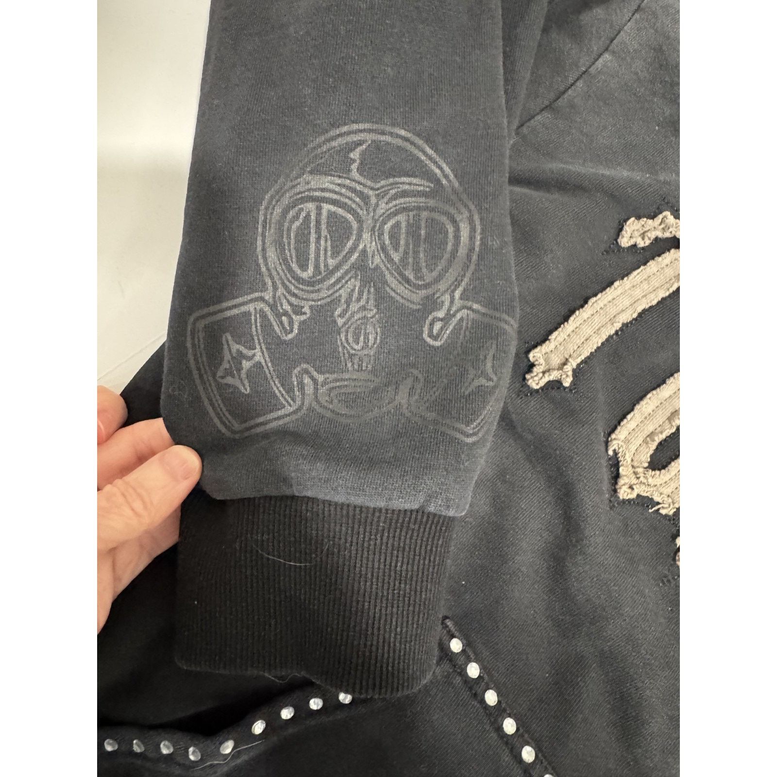 Other Toxic WRLD Zip Hoodie L Black Gothic Streetwear Y2K Grunge Size US L / EU 52-54 / 3 - 9 Thumbnail