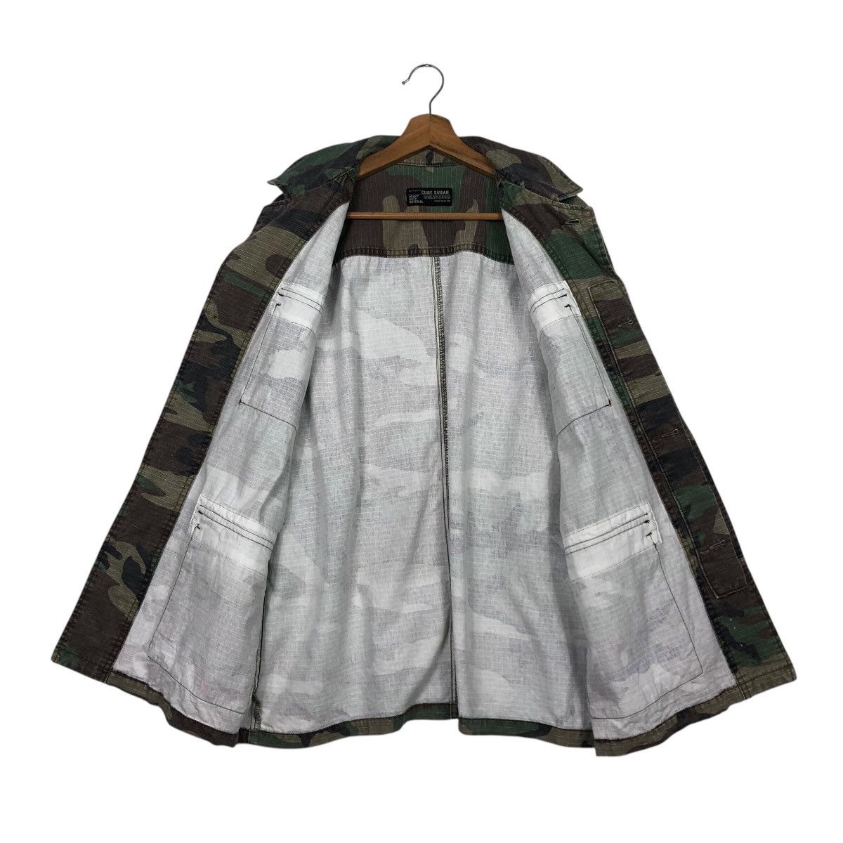 Vintage 📌Vintage Chore Military Jacket Cube Sugar Size US M / EU 48-50 / 2 - 14 Thumbnail