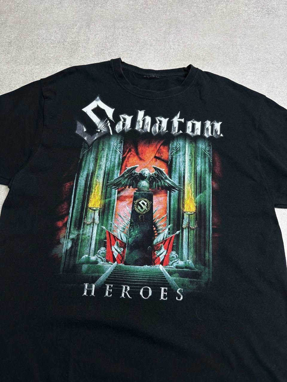 Band Tees Vintage Sabaton Heroes T Shirt L Black Size US L / EU 52-54 / 3 - 2 Thumbnail