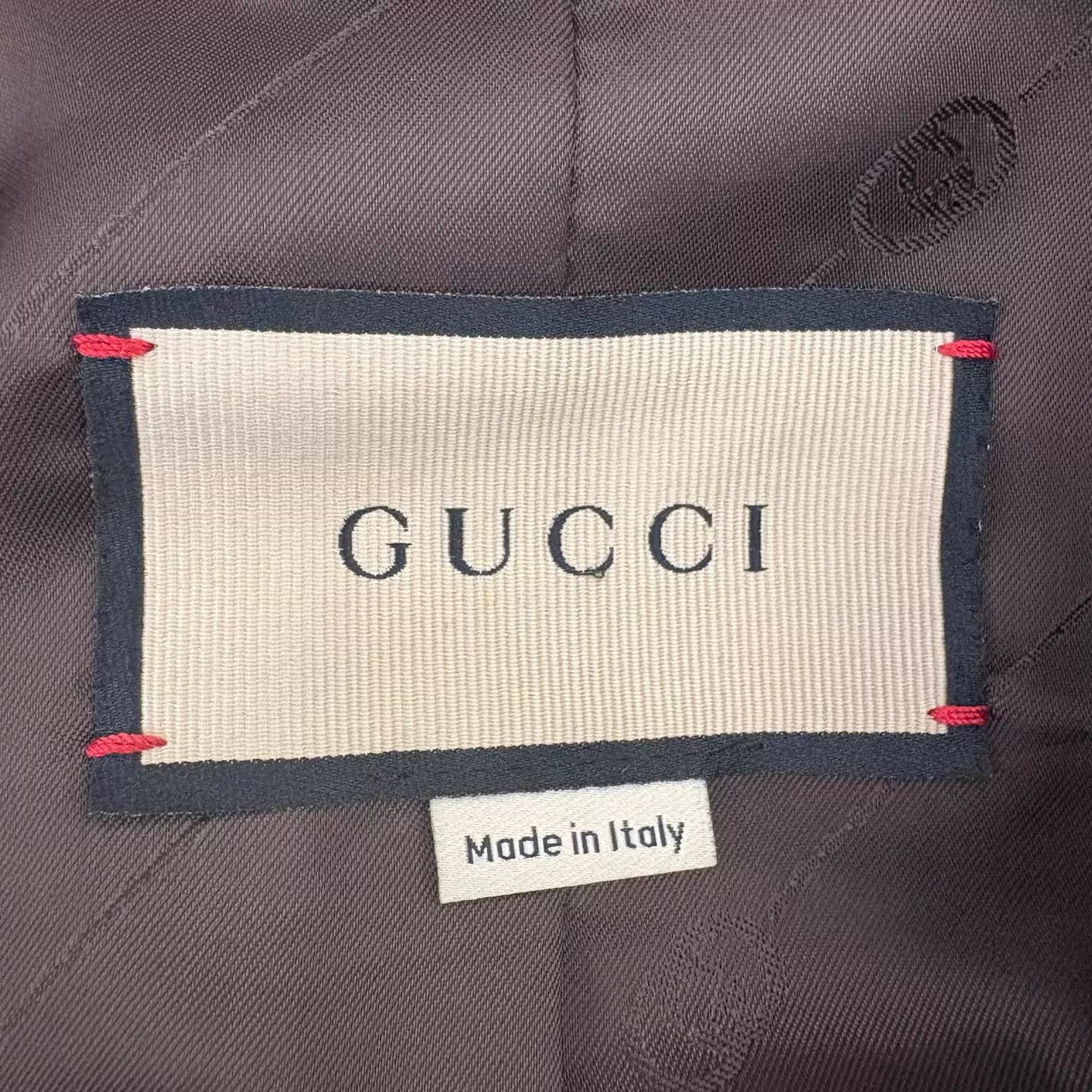 Gucci GUCCI Lambskin Stand-Collar Brown Jacket 48 Size US M / EU 48-50 / 2 - 3 Thumbnail
