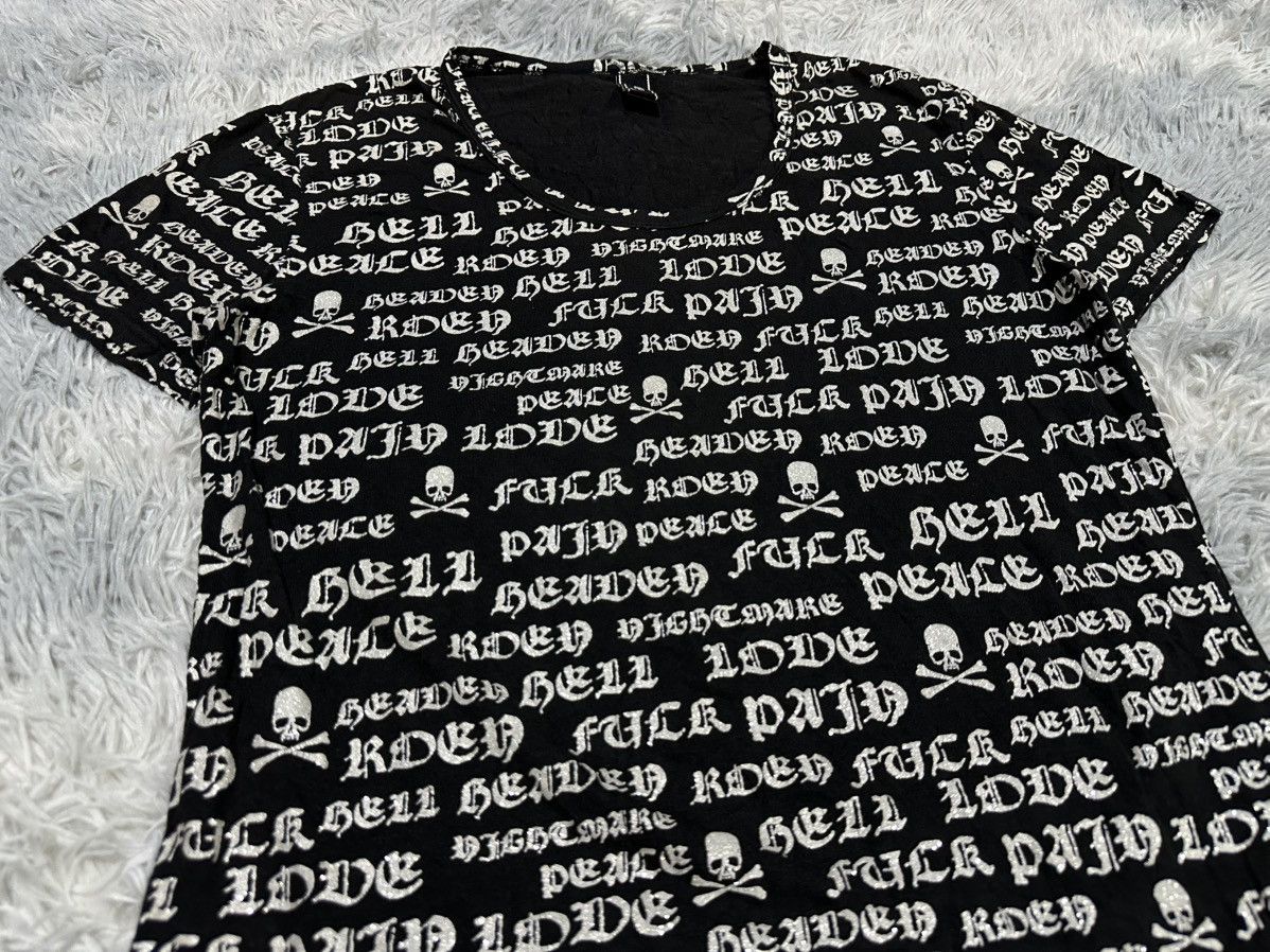 Mastermind Japan × Roen 🔥Y2K Roen Poem Shirt Skull Fuck Pain Love Peace Goth Punk Size US M / EU 48-50 / 2 - 3 Thumbnail