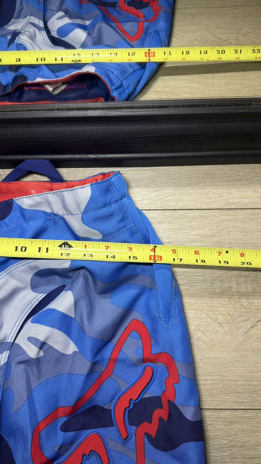 Fox Racing Y2K 2000s Fox Racing 180 Vicious Motocross Pants Blue & Whit Size US 32 / EU 48 - 9 Thumbnail