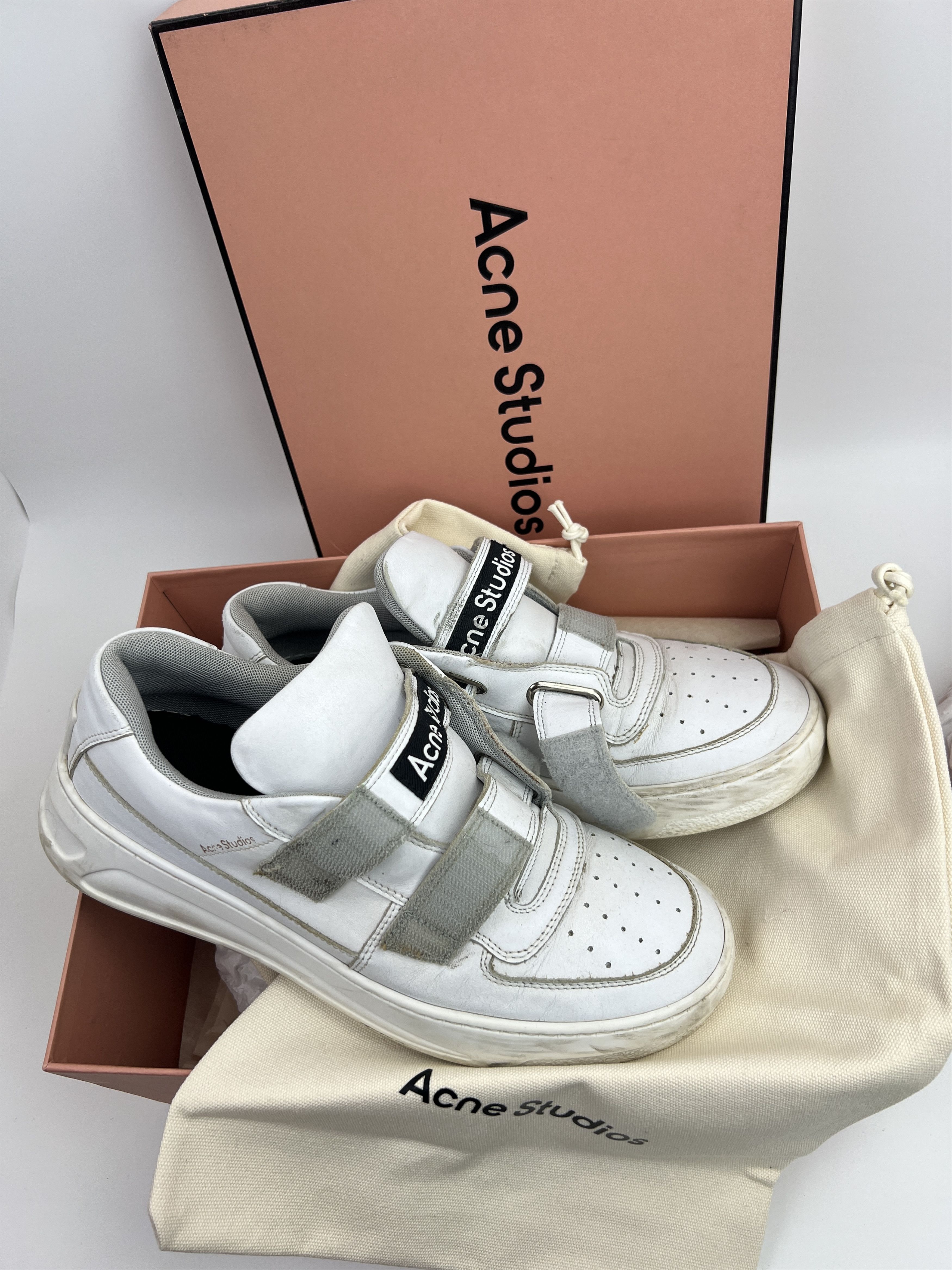 Acne Studios Acne Studios Steffey Leather Sneakers Box Size US 11 / IT 41 - 1 Thumbnail
