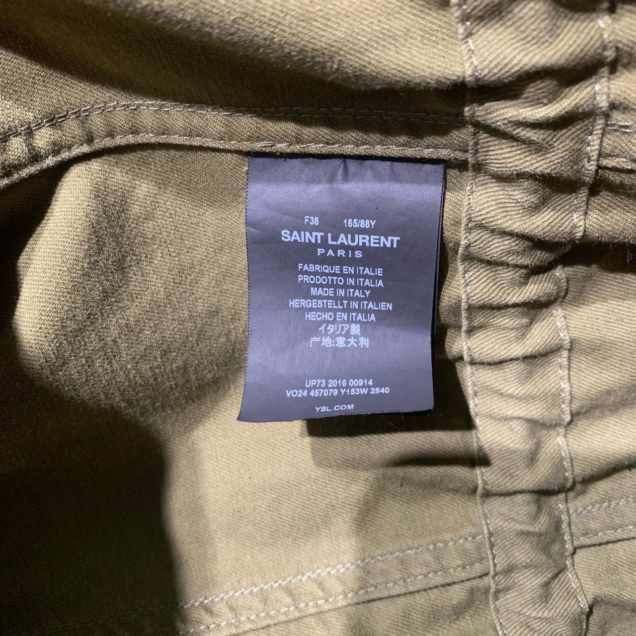 Saint Laurent Paris Saint laurent size 38 Shark Army Green Jacket 2501-Nextarro Size US M / EU 48-50 / 2 - 6 Thumbnail