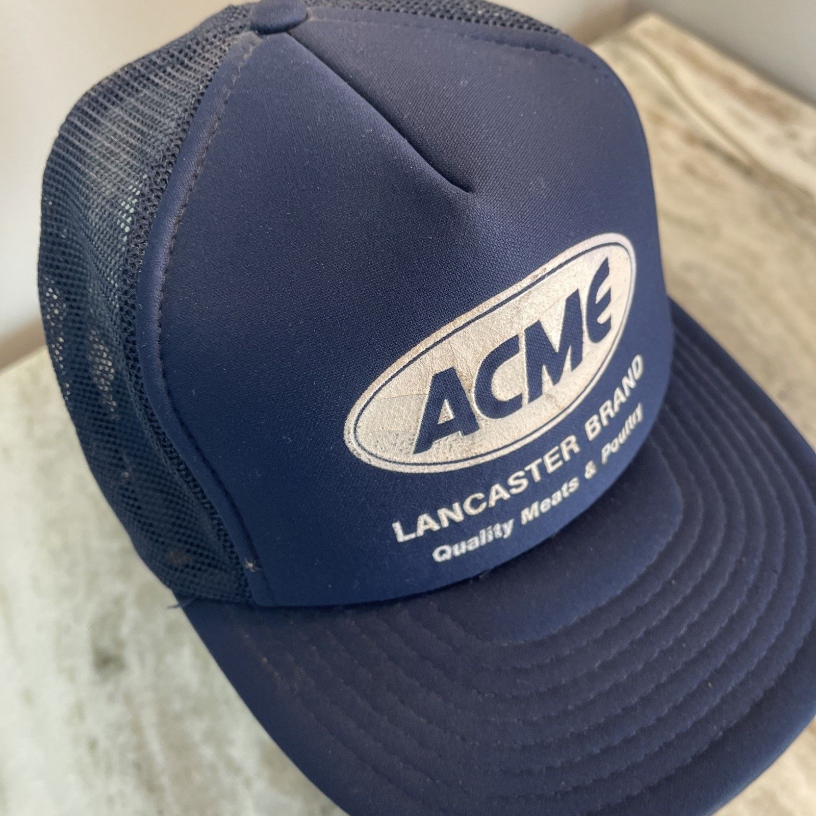 Vintage Vtg 1980’s Trucker Hat Snapback Cap ACME Food Lancaster 7 Size ONE SIZE - 5 Thumbnail