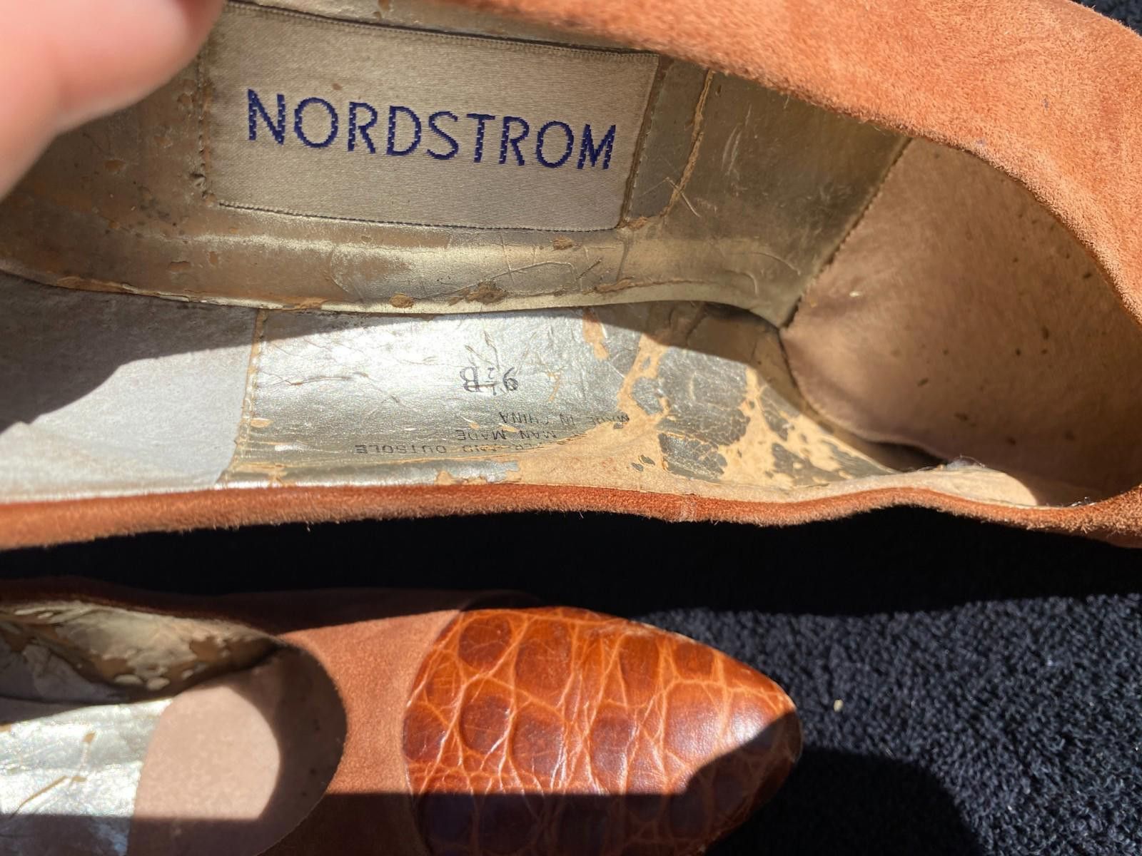 Nordstrom VINTAGE Nordstrom 70s heels size 9.5B (#S1001) Size US 9.5 / IT 39.5 - 6 Thumbnail