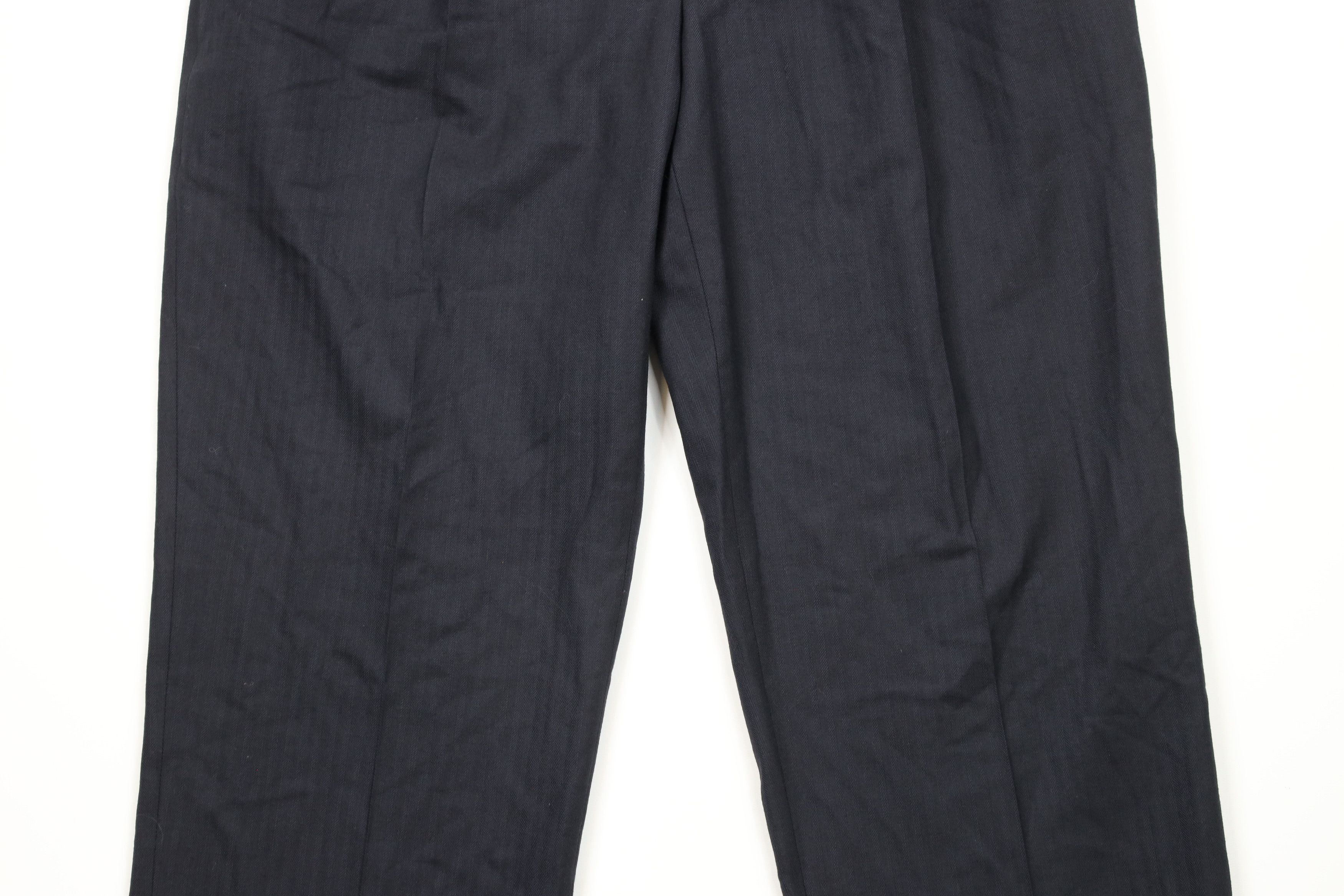 Brooks Brothers × Vintage Vintage Brooks Brothers Pleated Herringbone Pants Trousers Size US 35 - 3 Thumbnail