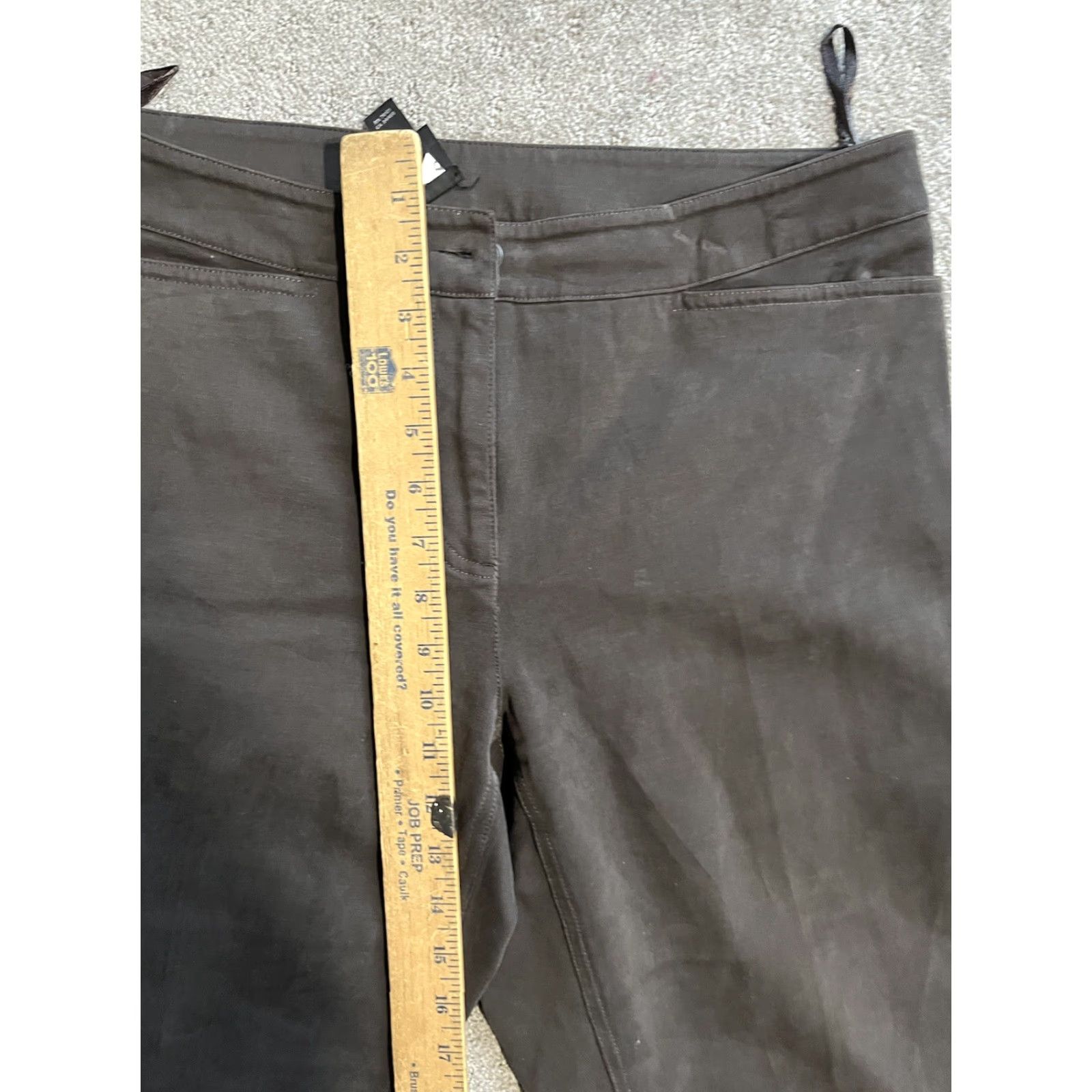 Eileen Fisher EILEEN FISHER Pants Size Medium Gray Sued Stretch Twill Straight Ankle Jeans Womens Size 32" / US 10 / IT 46 - 7 Thumbnail