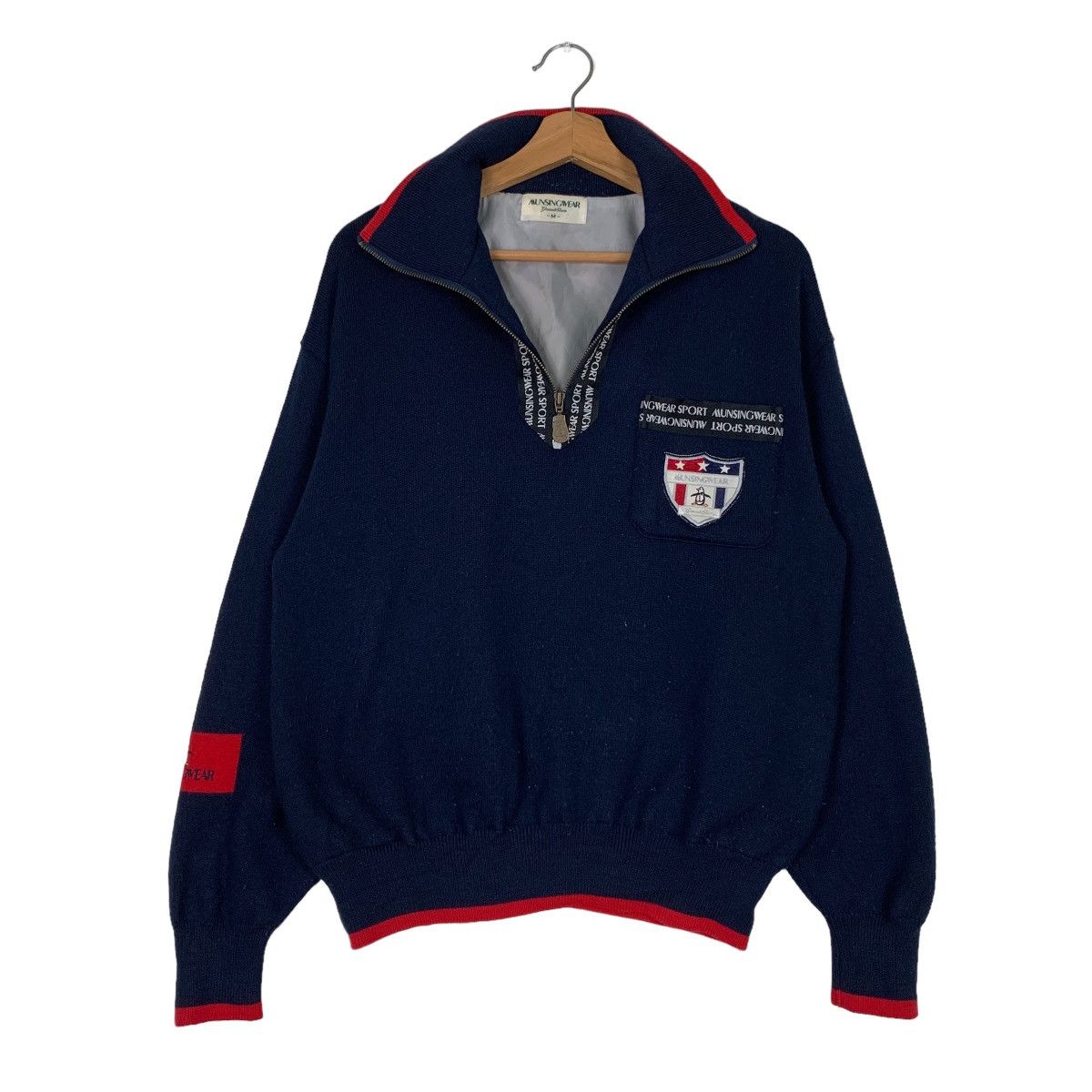 Grand Slam MUNSINGWEAR Half Zip Turtle Neck Sweatshirt #0649-C30 Size US M / EU 48-50 / 2 - 9 Thumbnail