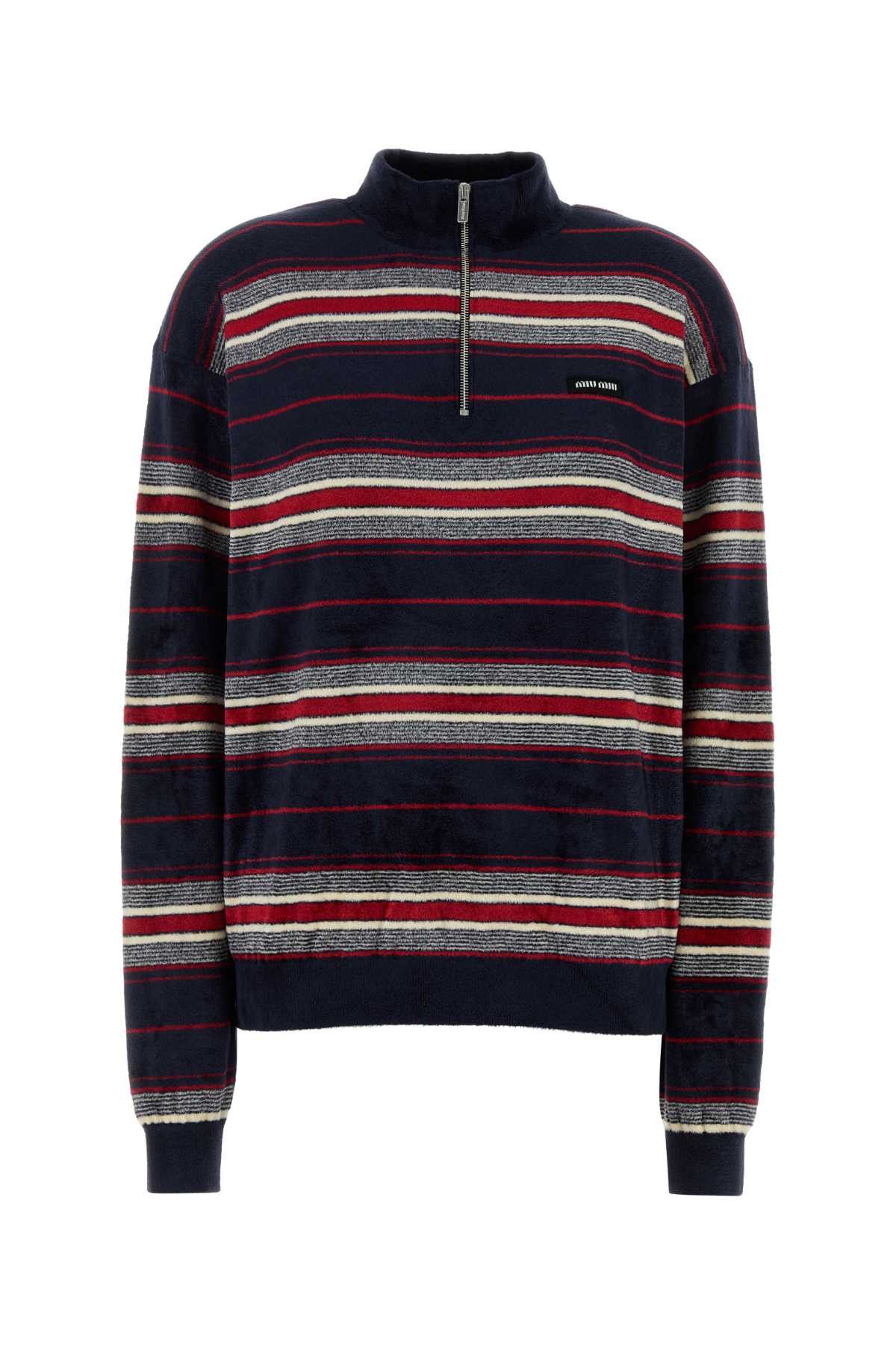 Miu Miu Embroidered Chenille Sweater Size XS / US 0-2 / IT 36-38 - 1 Thumbnail