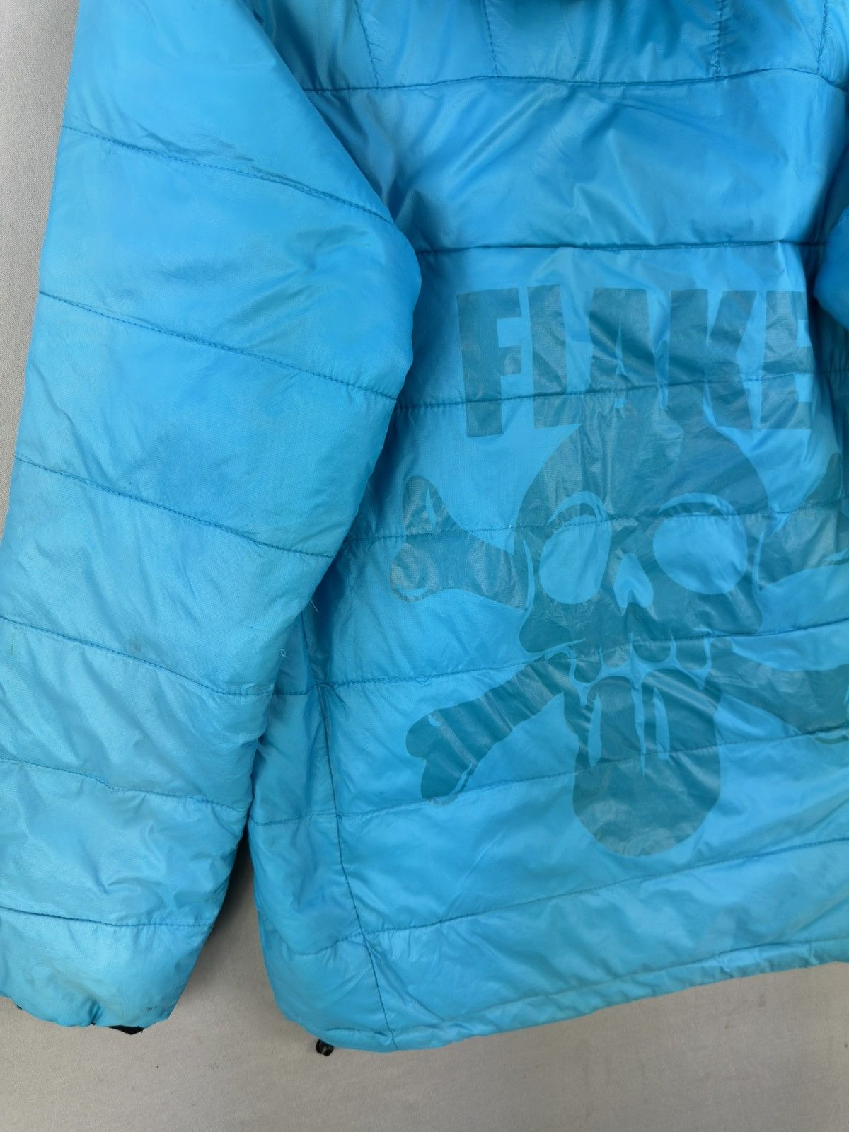 Japanese Brand Flake Big Logo Skull Light Puffer Reversible Jacket Size US S / EU 44-46 / 1 - 6 Thumbnail