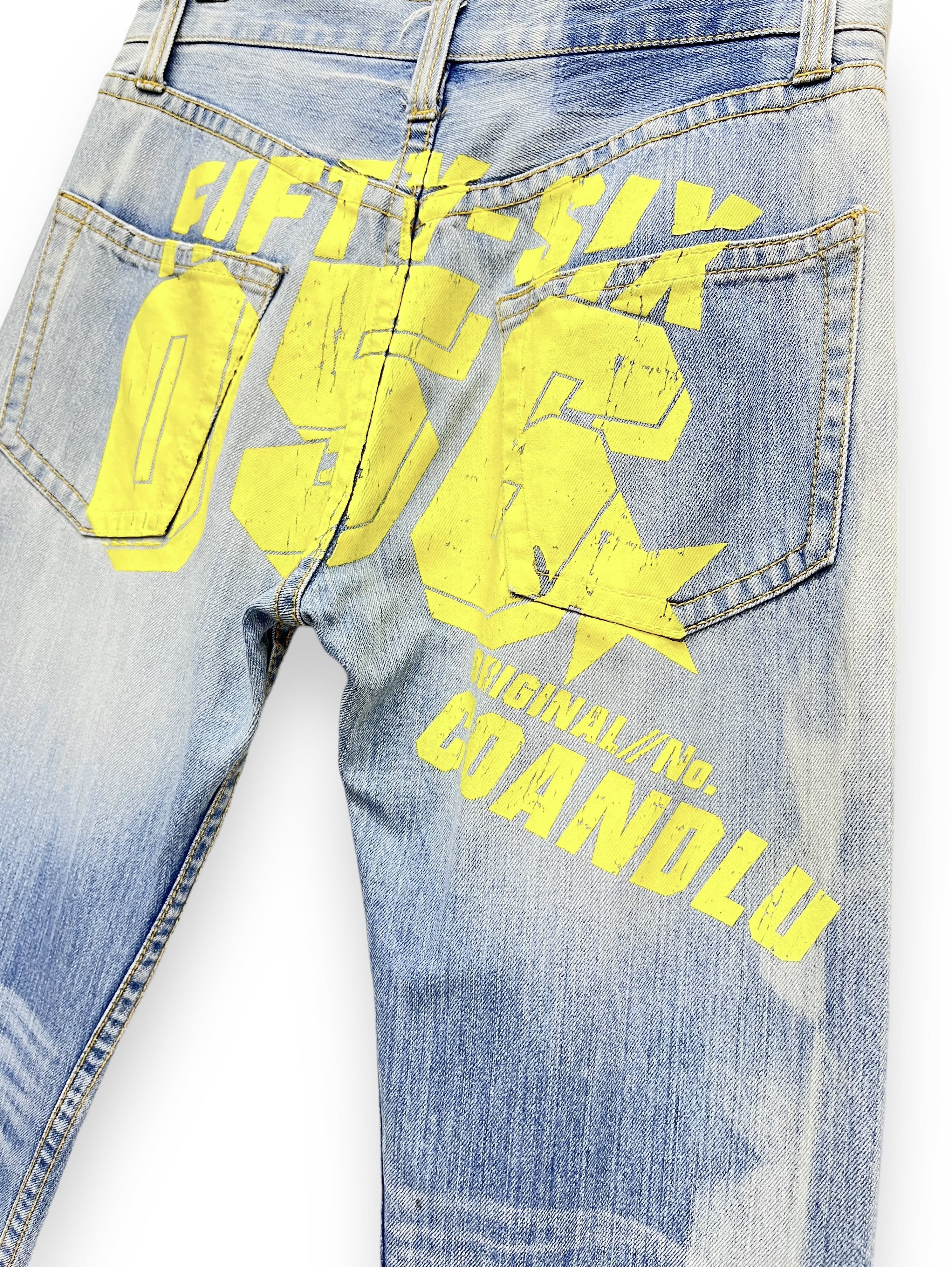 Japanese Brand × Le Grande Bleu (L.G.B.) 🔥CO&LU 56 Big Print Light Wash Sun Faded Denim Size US 30 / EU 46 - 1 Thumbnail