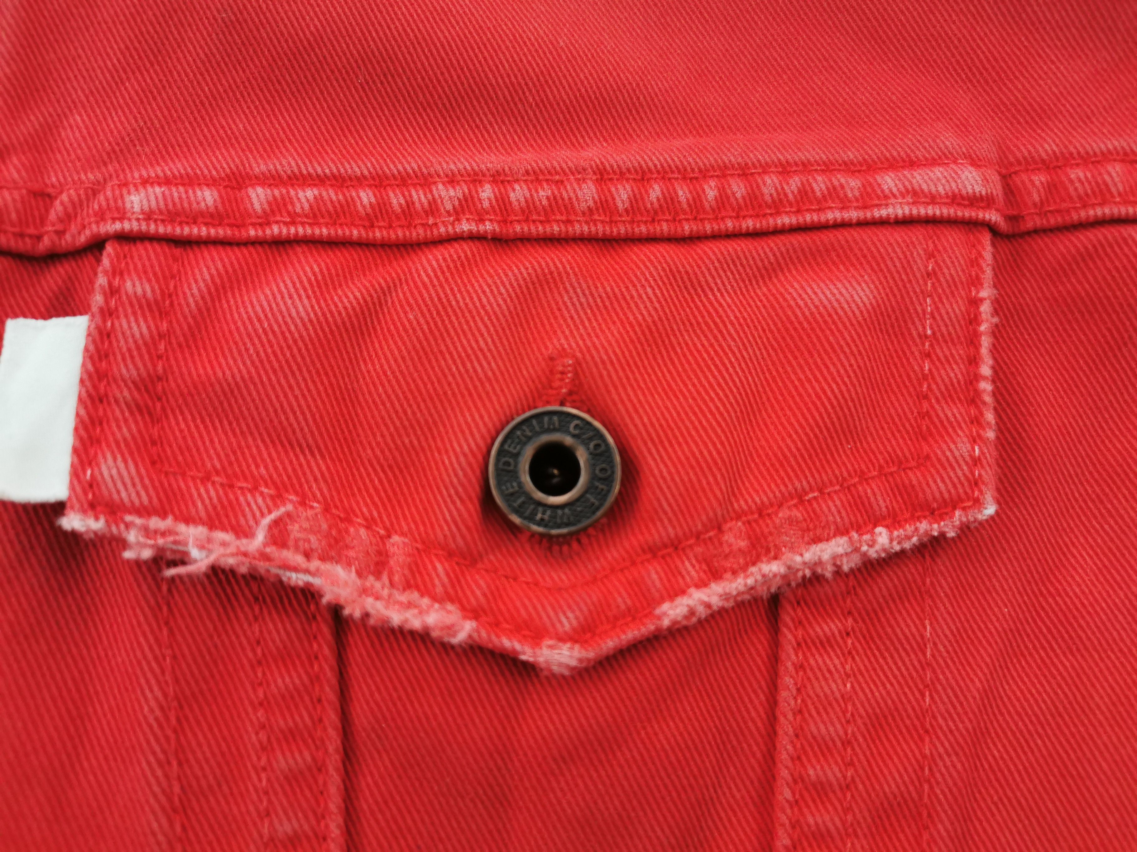 Off-White Off White X Virgil Asloh "The End 2017" Red Denim Jacket Size US M / EU 48-50 / 2 - 5 Thumbnail