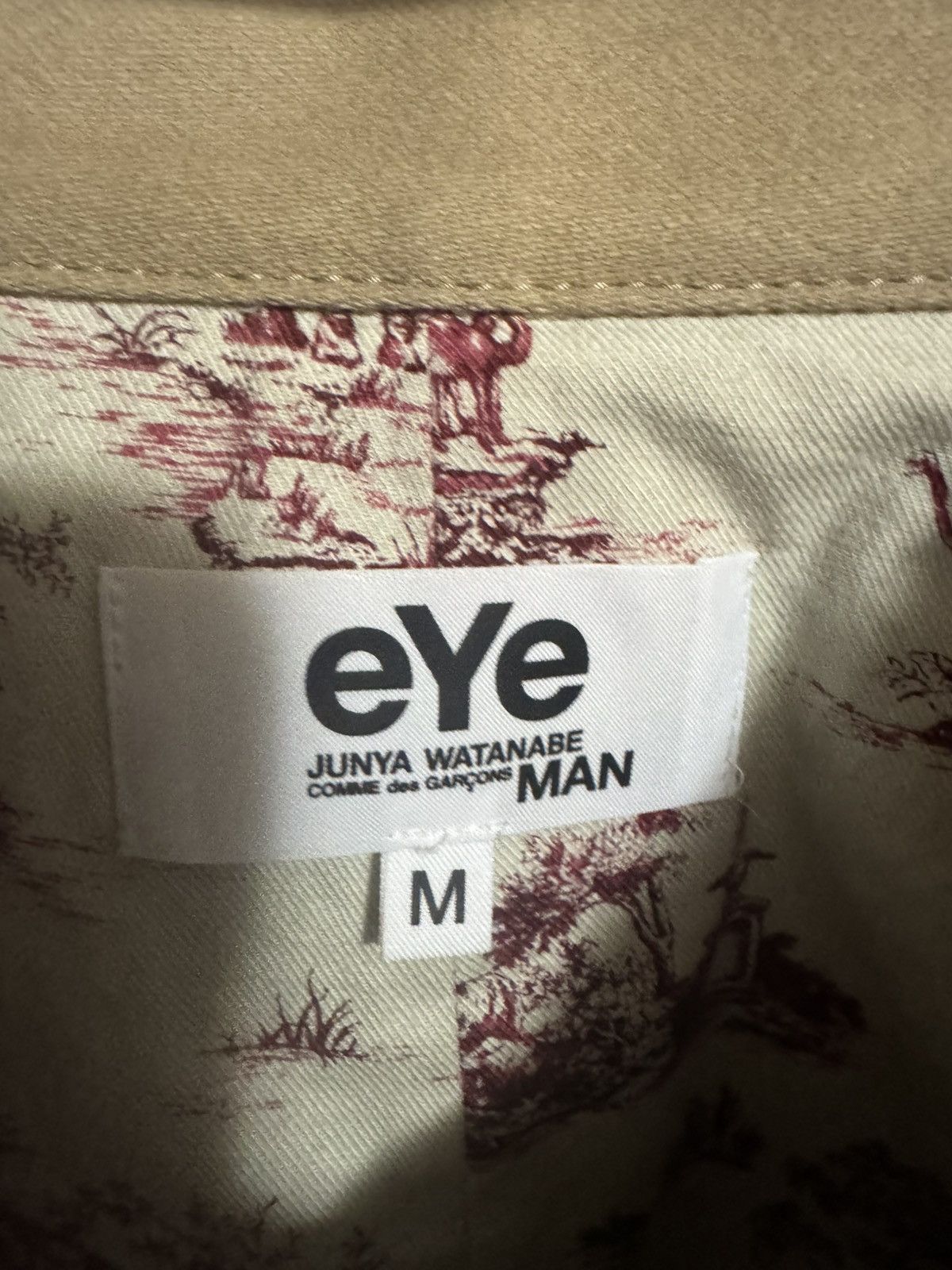 Comme des Garcons eYe Junya Watanabe Comme Des Garcons Twill Beige Rain Jacket Size US M / EU 48-50 / 2 - 2 Thumbnail