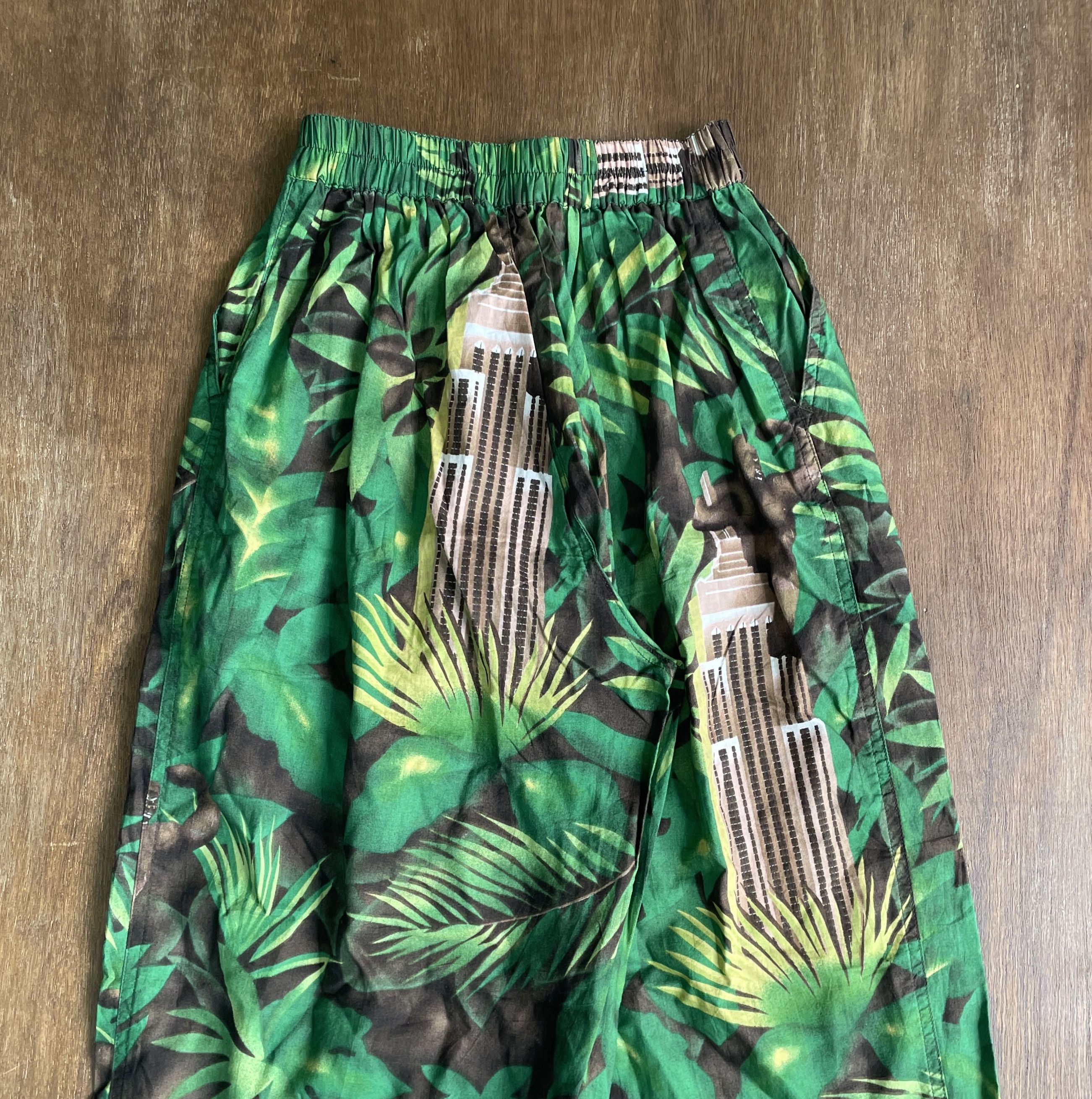 Issey Miyake ISSEY MIYAKE King Kong Jungle Prints Vintage Jogger Pants Size US 26 / EU 42 - 8 Thumbnail