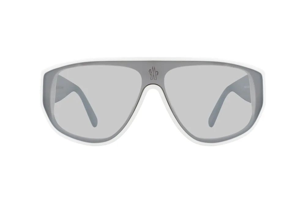 Moncler o1y0225 Size : OS / 99 mm Sunglasses in White/Grey Size ONE SIZE - 1 Thumbnail