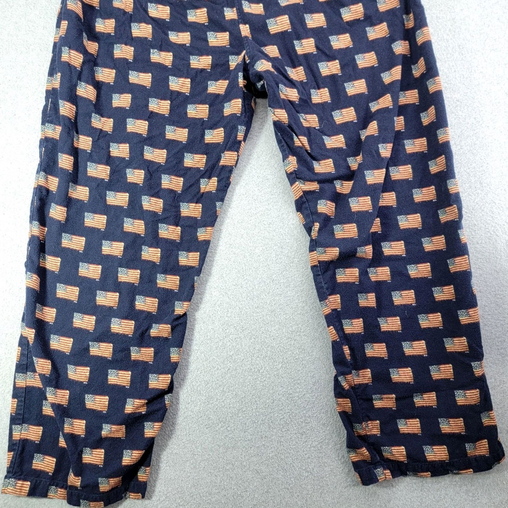 Polo Ralph Lauren VINTAGE Polo Ralph Lauren Long Johns Mens XL Blue Cotton American Flag Print pajamas Size US XL / EU 56 / 4 - 2 Thumbnail