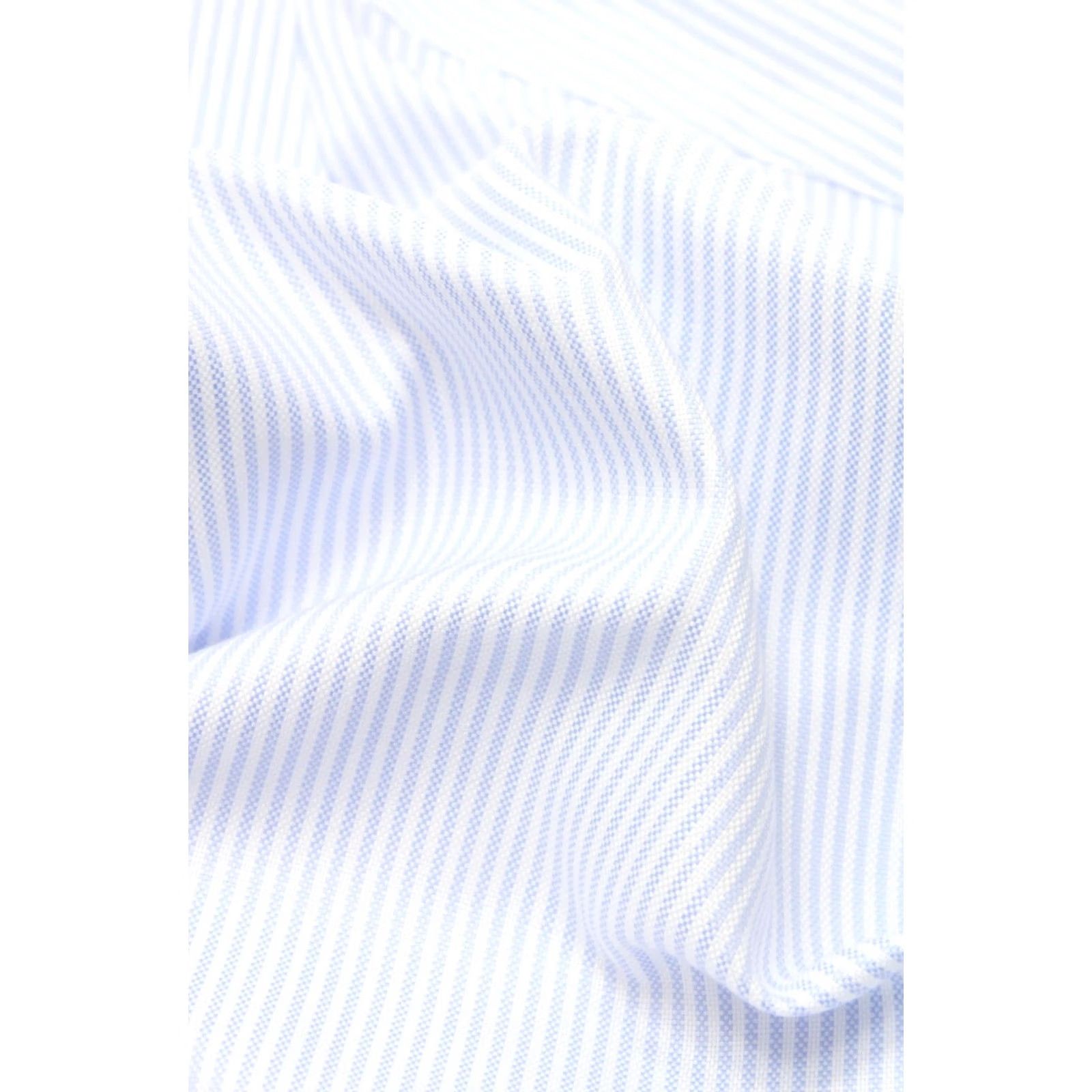 Suitsupply Suitsupply Dress Shirt Men 41 / 16 Cutaway Button-Up Extra Slim Fit Blue Pinstripe Formal Shirt Size 42R - 6 Thumbnail