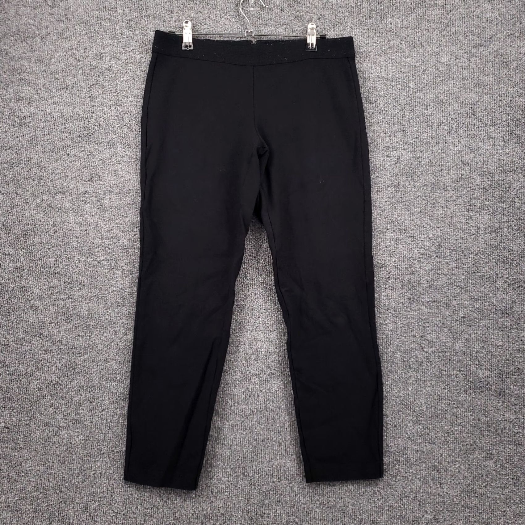 J.Crew J.CREW Pants Womens 8 Black Cropped Mid Rise Skinny Flat Front Rayon Blend Pants Womens XS? No. Size 30" / US 8 / IT 44 - 2 Thumbnail