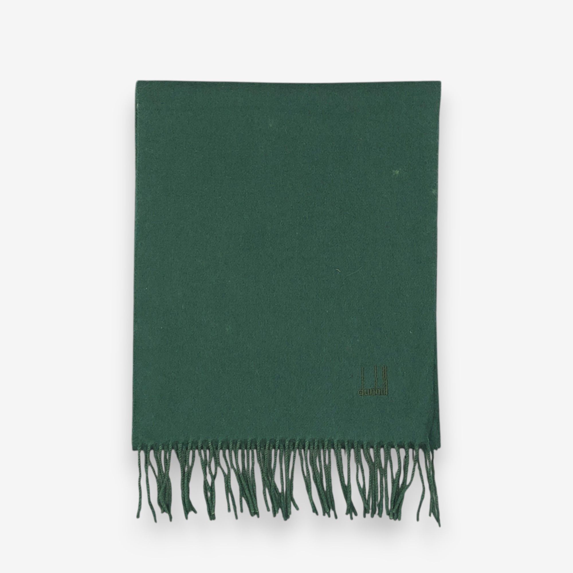Japanese Brand Vintage Dunhill Scarf Muffler Wool Fringe Scarves Size ONE SIZE - 3 Thumbnail