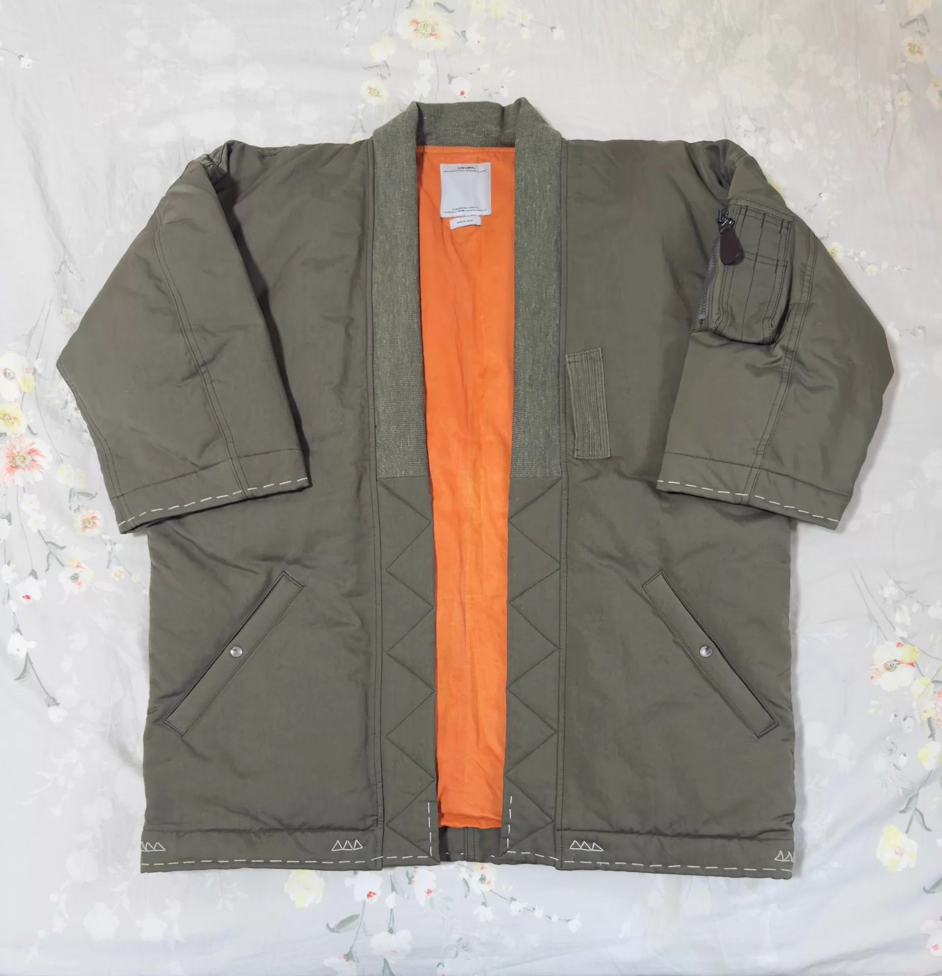 Visvim visvim 17aw mud-dyed waterproof kimono down jacket green Size US XL / EU 56 / 4 - 1 Thumbnail