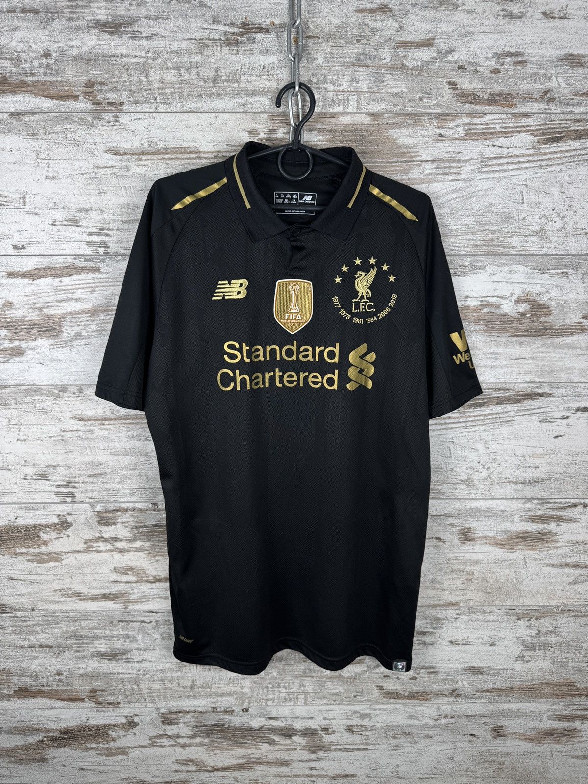 New Balance × Vintage Mens Vintage New Balance Liverpool FC T-shirt FIFA jersey Size US XL / EU 56 / 4 - 2 Thumbnail