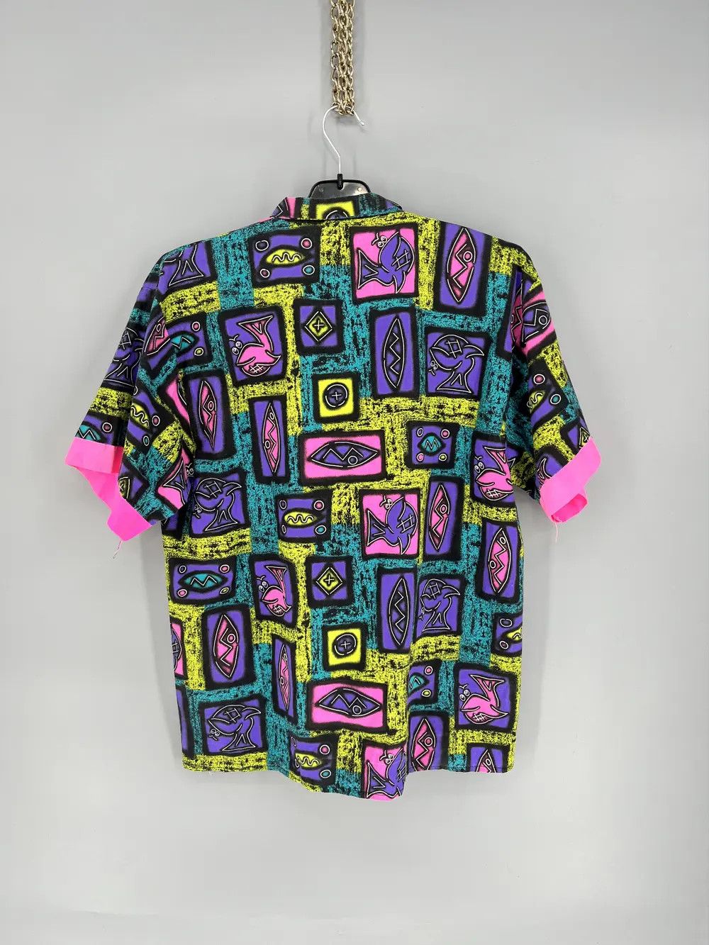 Vintage Vintage 90s Art Streetwear Hawaiian Travis Scott style Size US M / EU 48-50 / 2 - 8 Thumbnail