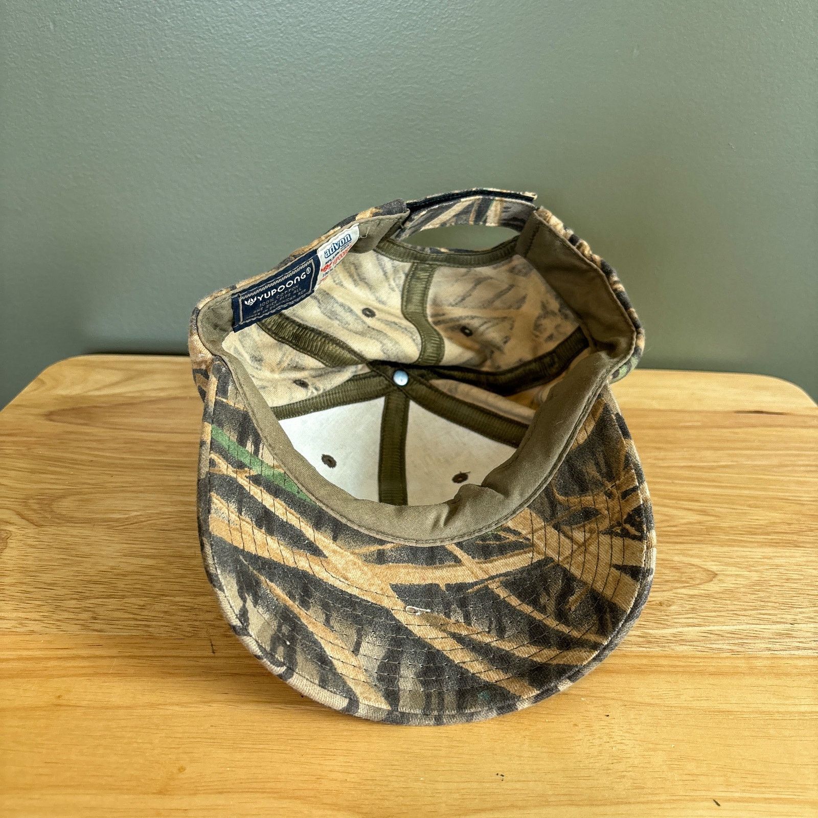 Yupong J & D Drywall Marsh Camouflage Retro Strapback Hat Size ONE SIZE - 6 Thumbnail