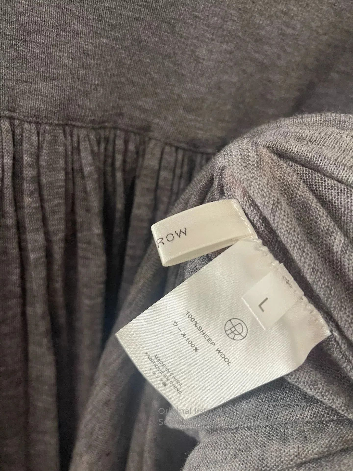 Japanese Brand Gray Knit Midi Skirt. Size 30" / US 8 / IT 44 - 2 Thumbnail