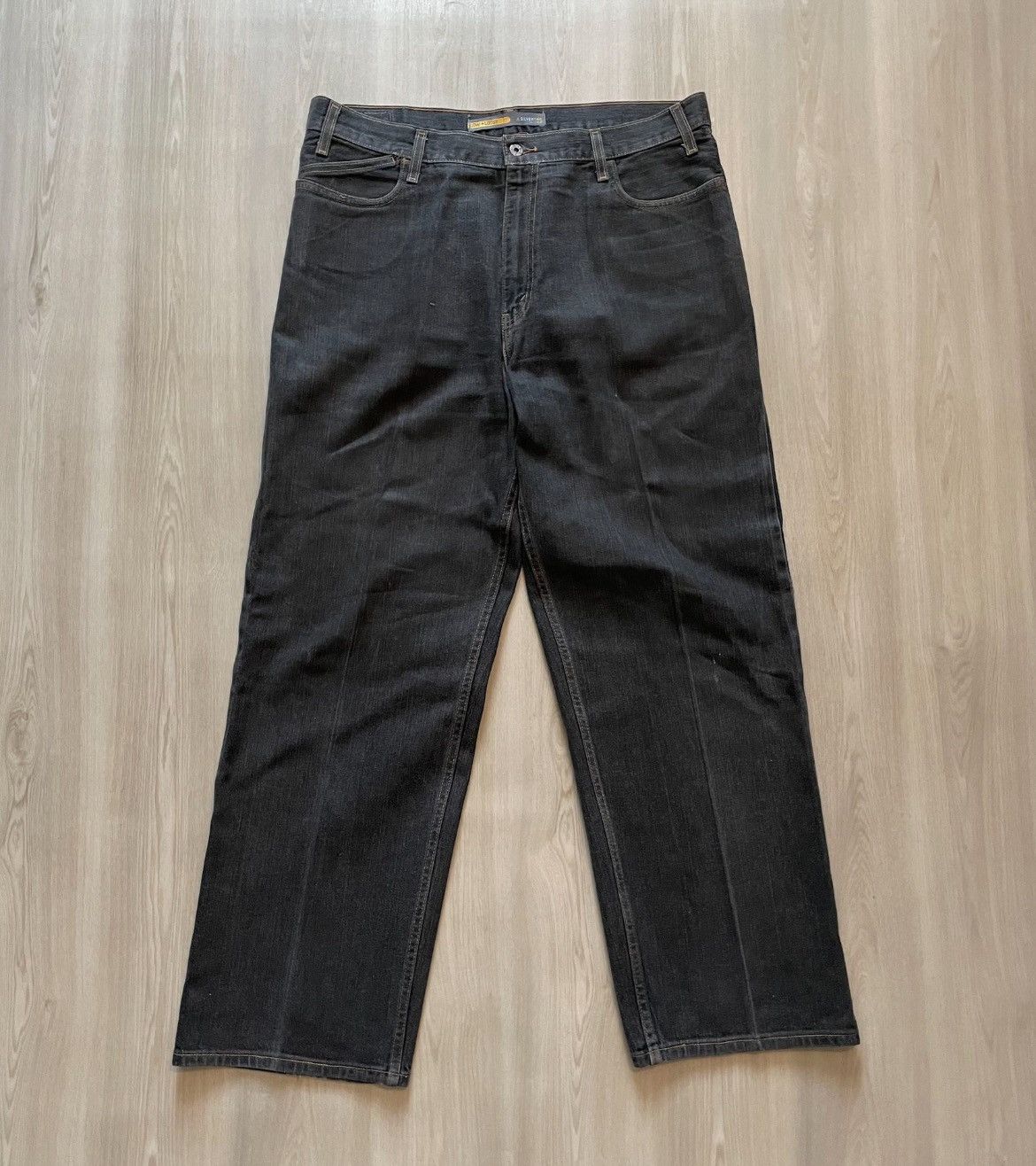 JNCO × Levi's × Vintage Vintage Y2K Levis Silvertab Low Loose Baggy Jeans 38x32 Size US 40 / EU 56 - 3 Thumbnail