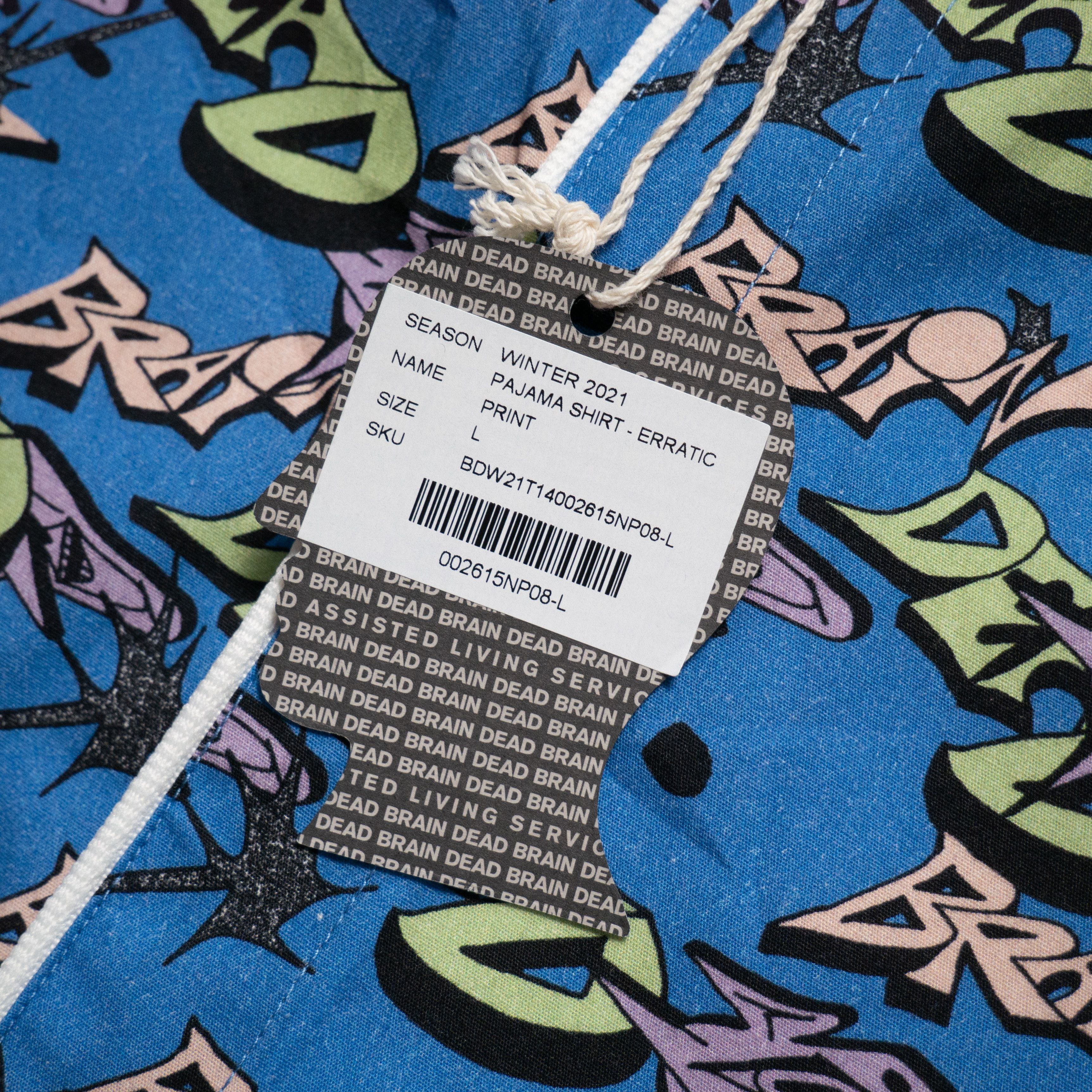 Brain Dead Brain Dead Pajama Button Ups Shirt New L Size US L / EU 52-54 / 3 - 5 Thumbnail